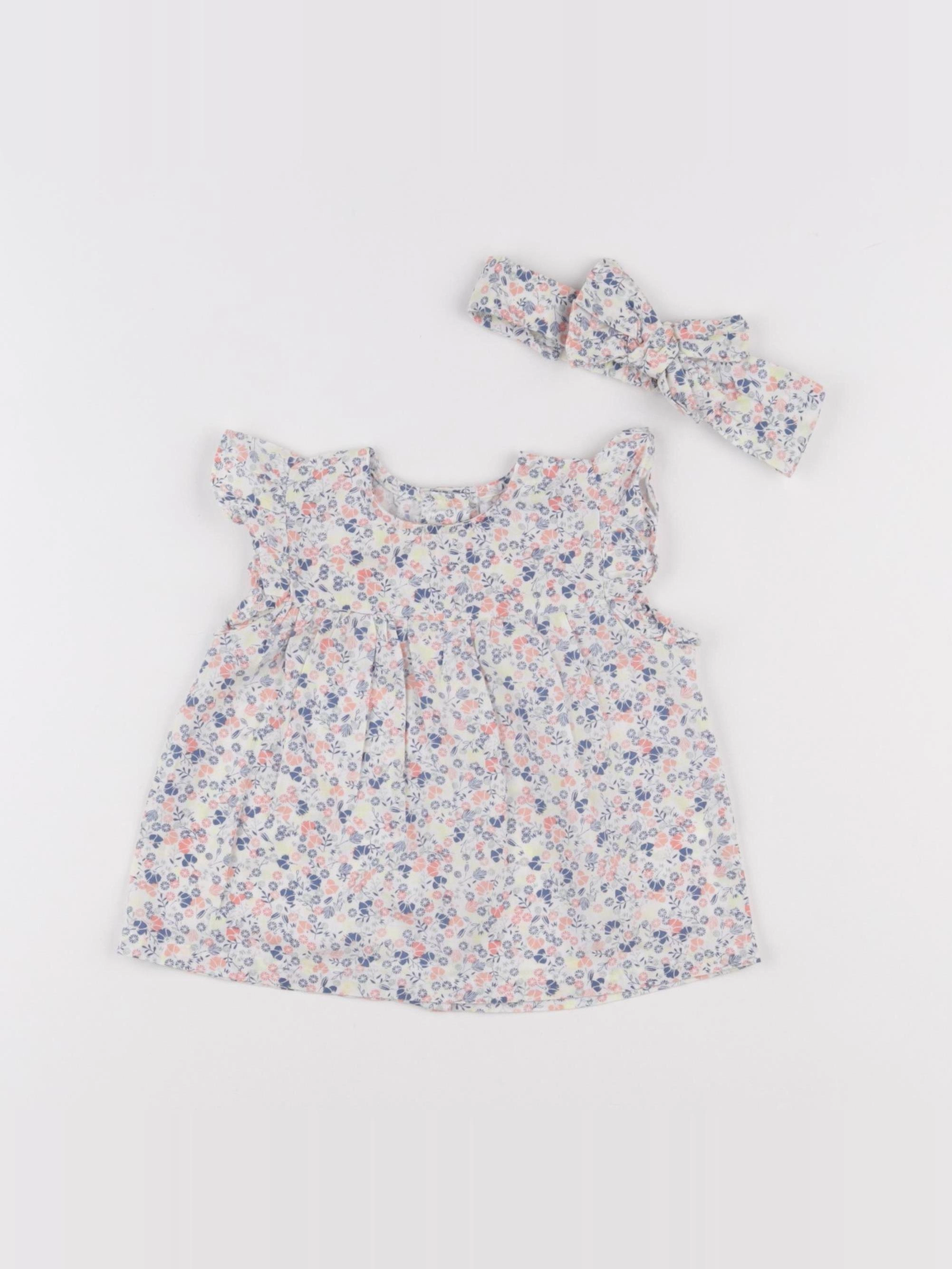 Vertbaudet - blouse multicolore - 9 mois