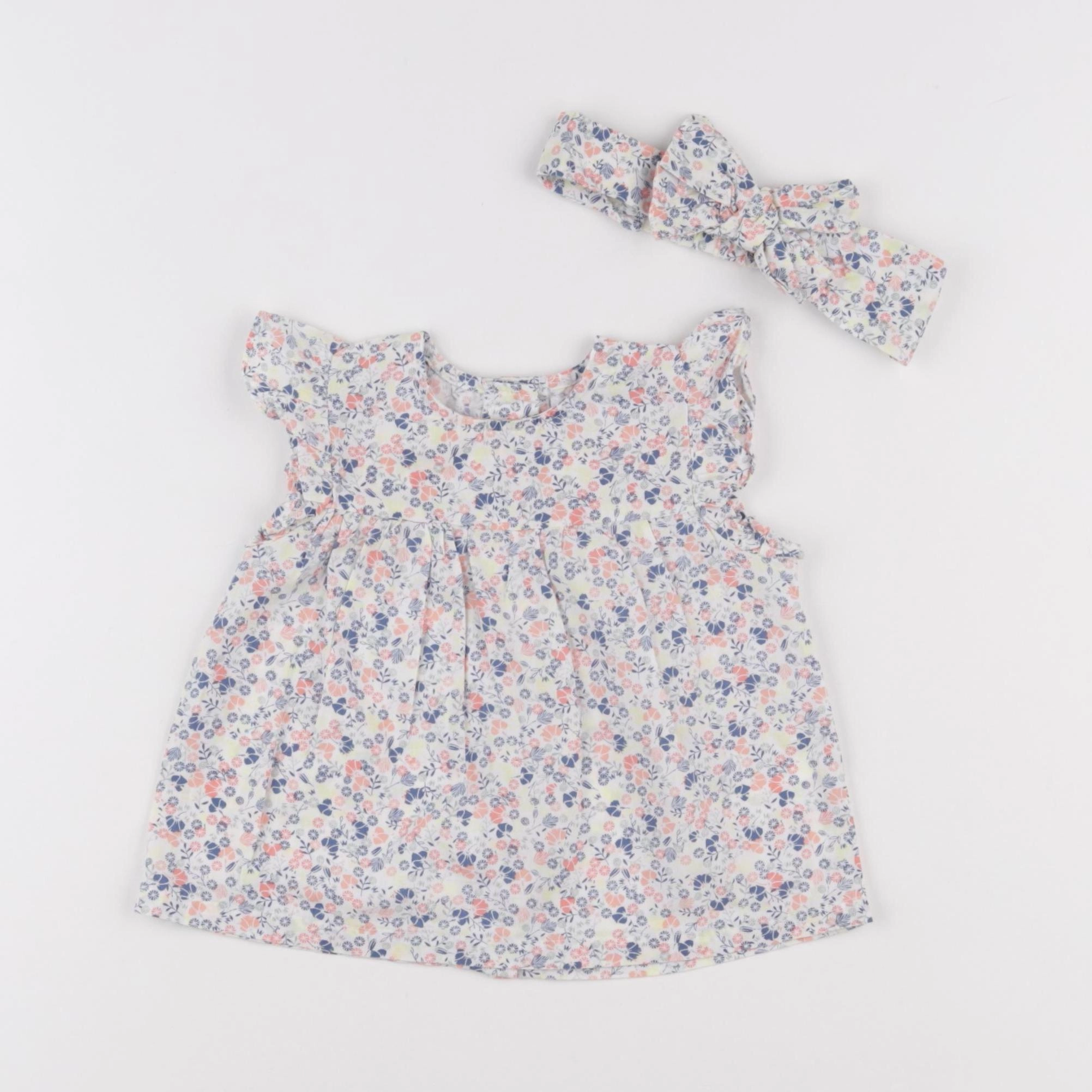 Vertbaudet - blouse multicolore - 9 mois