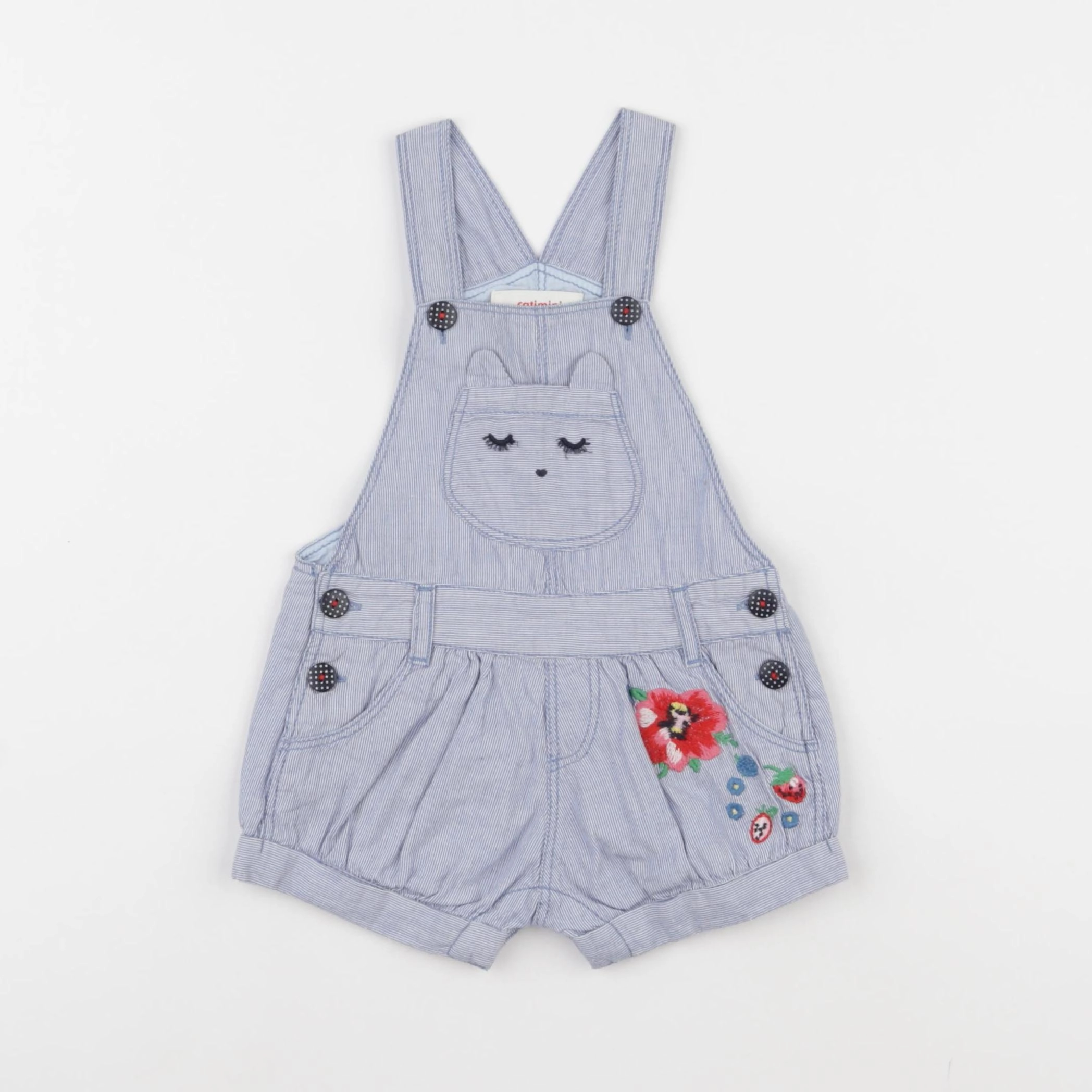 Catimini - salopette bleu - 6 mois