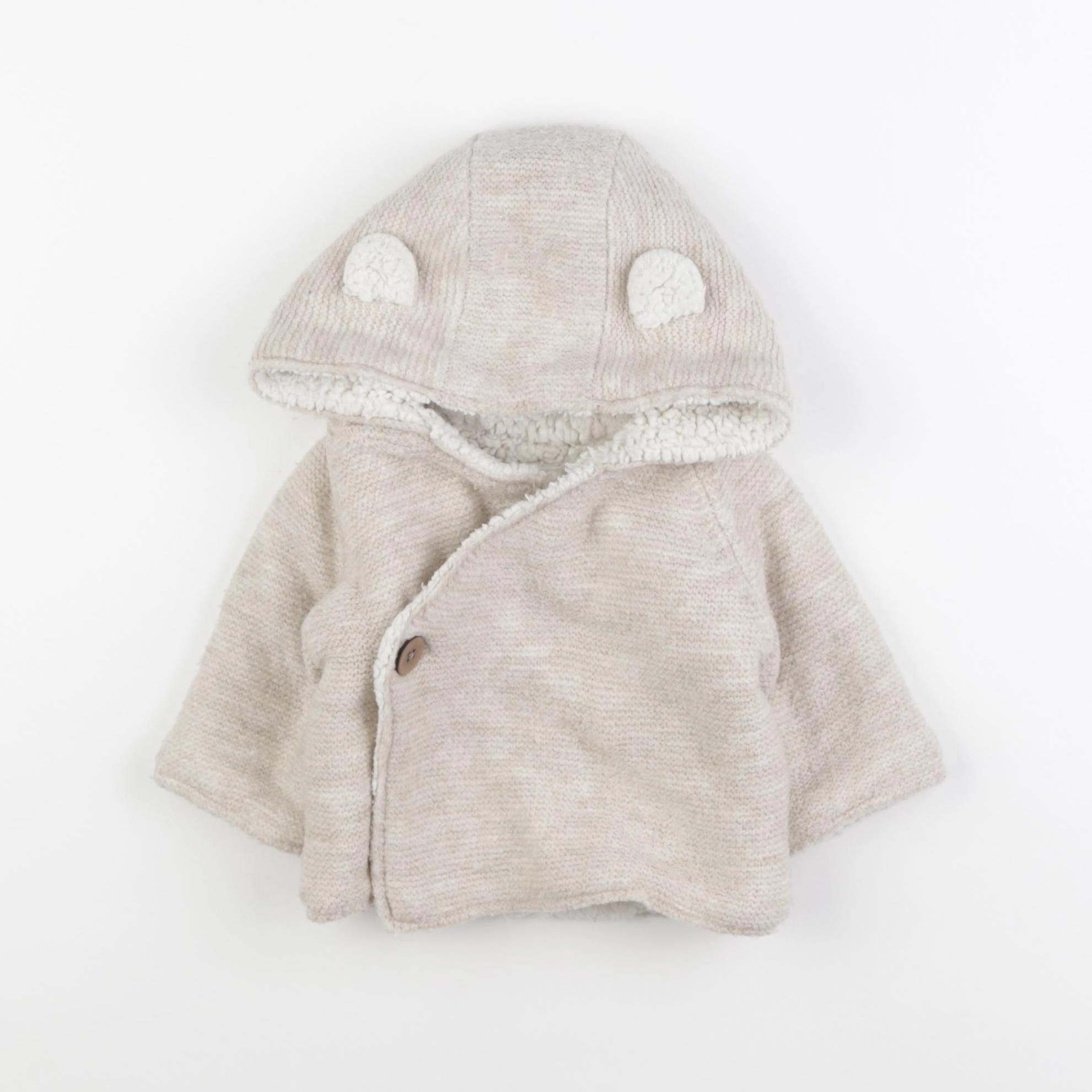 La Redoute - veste doublé beige - 1 mois