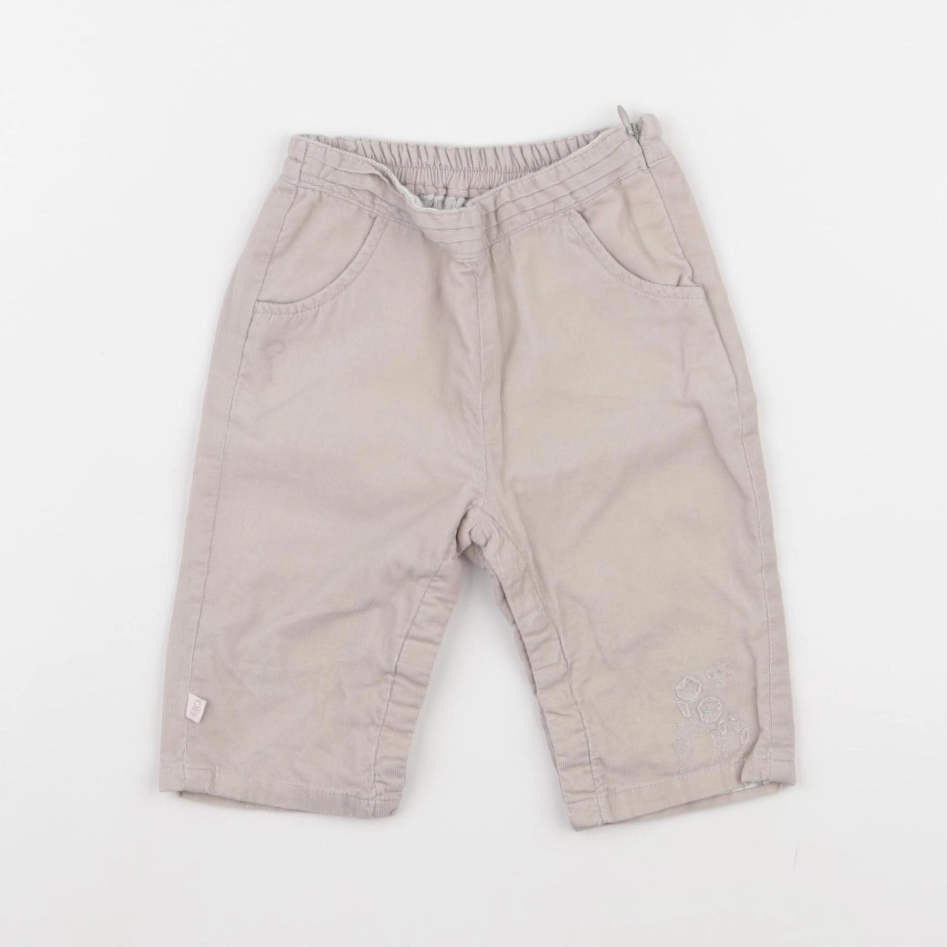 Obaïbi - pantalon doublé beige - 6 mois