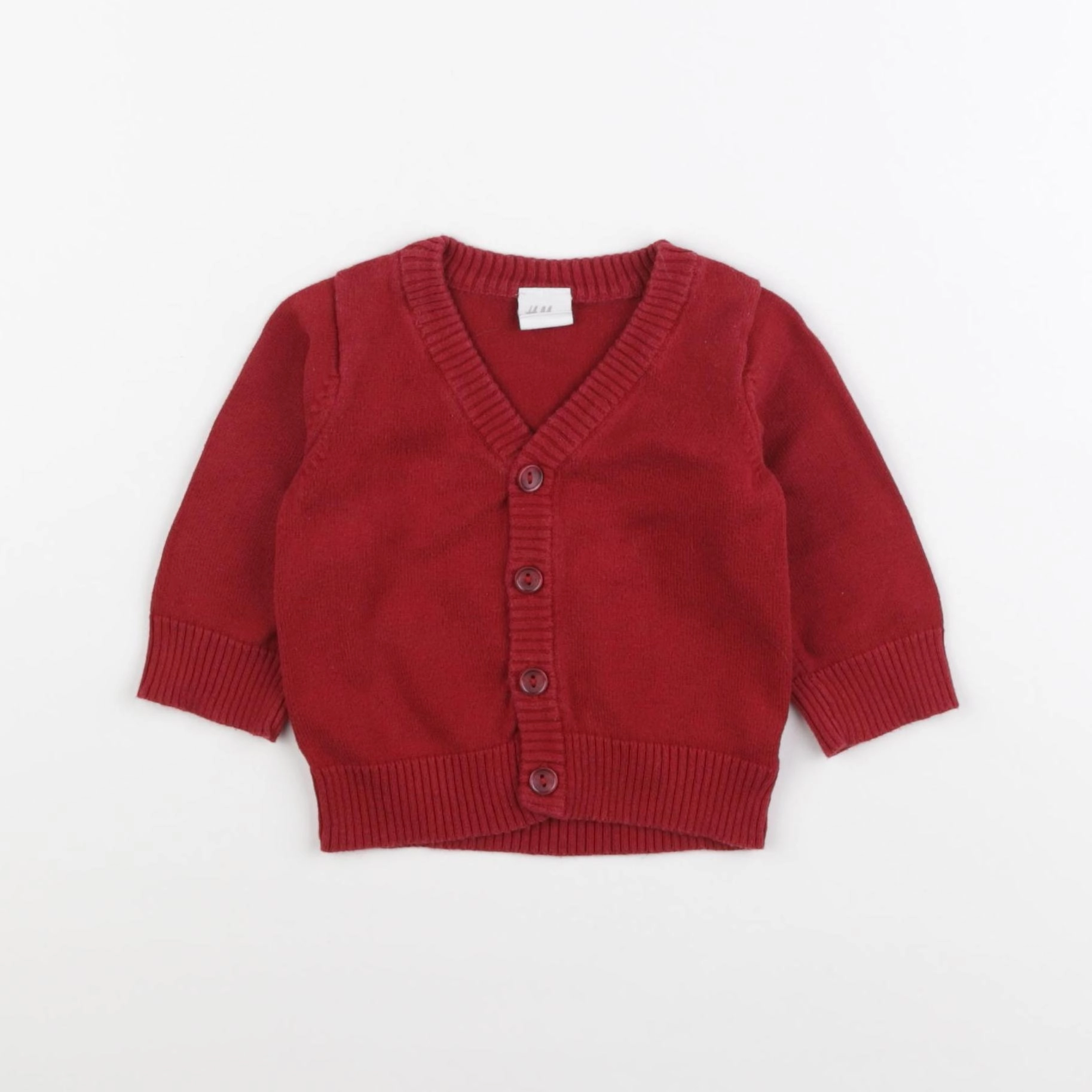 H&M - gilet rouge - 1/3 mois