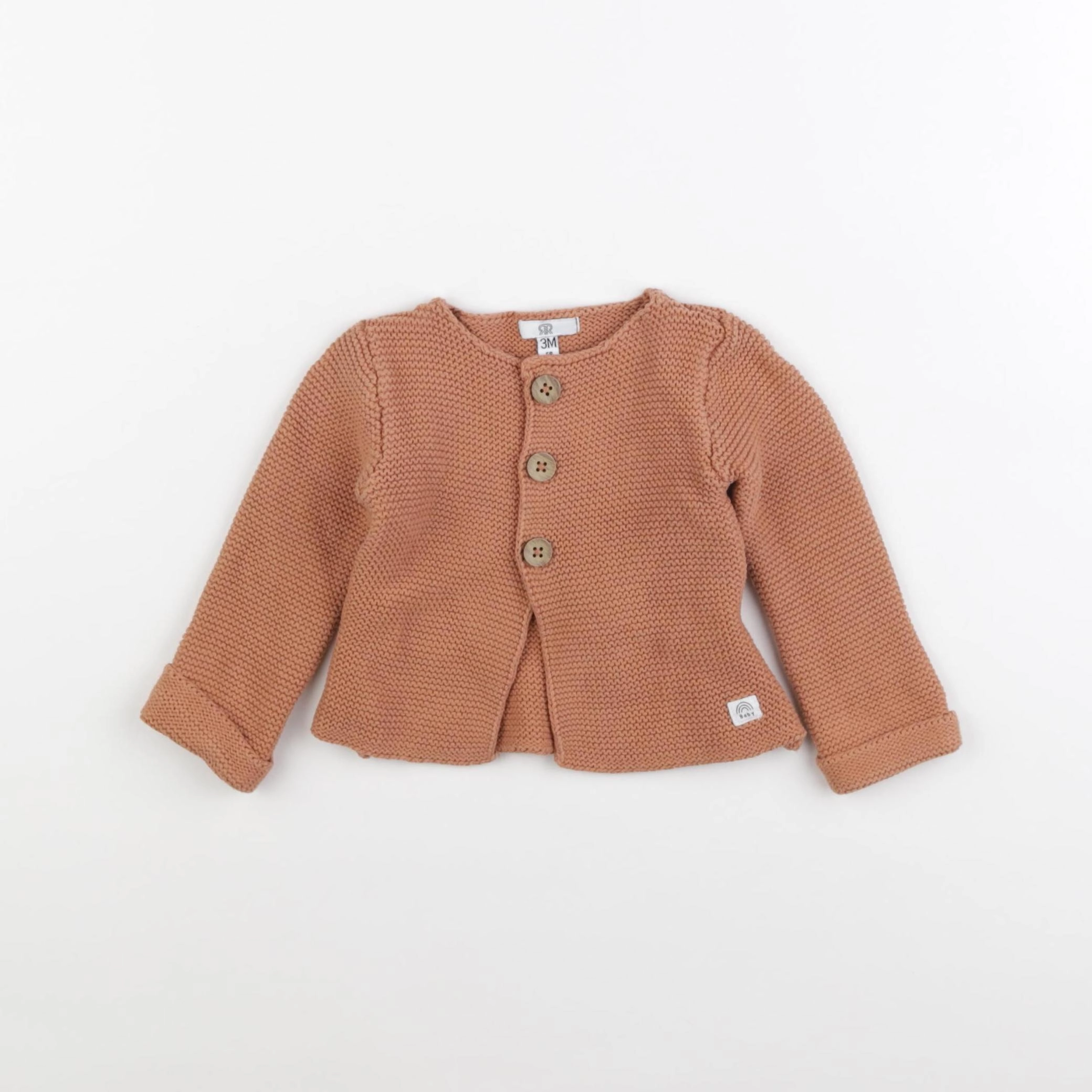 La Redoute - gilet marron - 3 mois