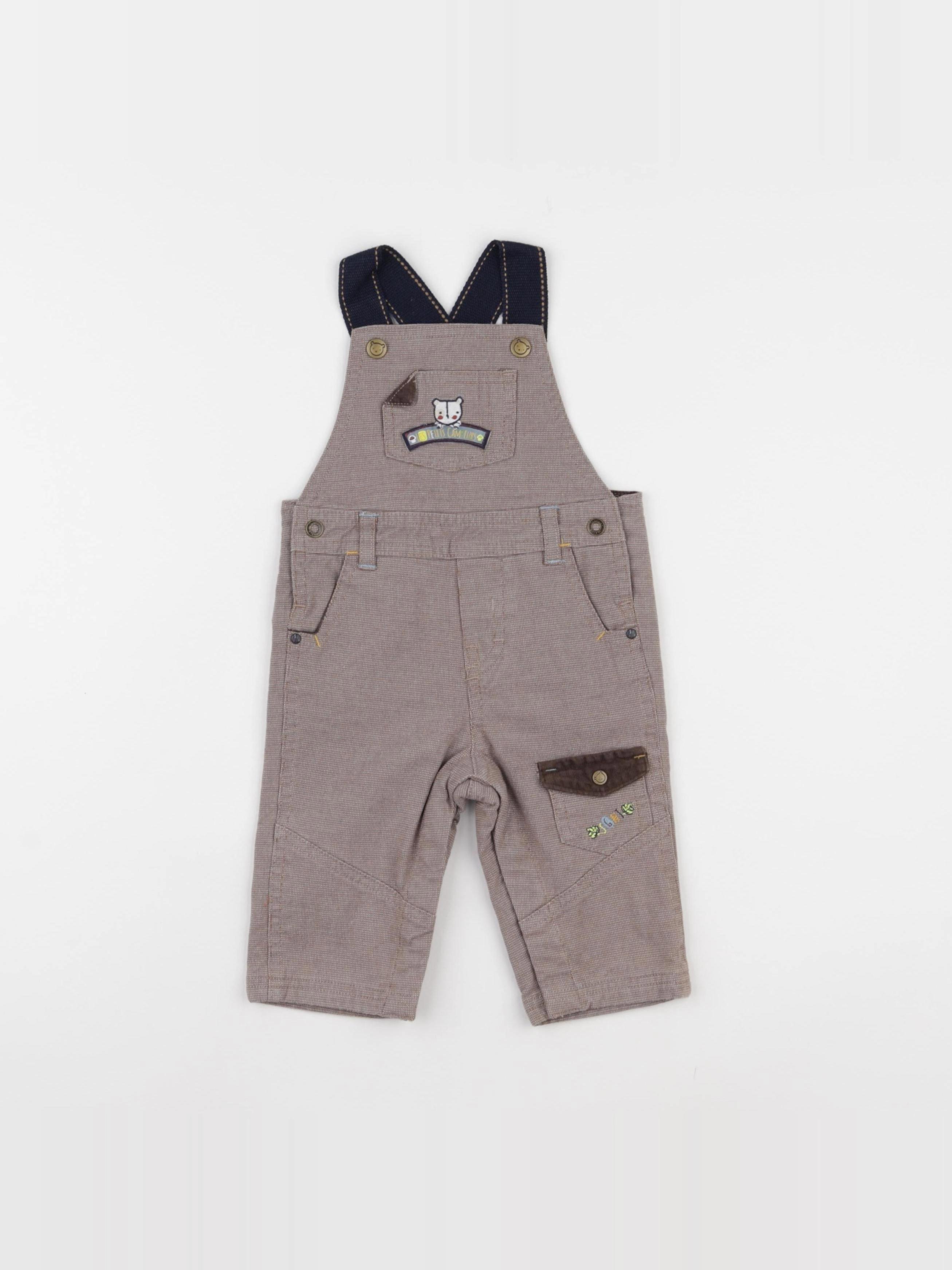 Sergent Major - salopette marron - 6 mois