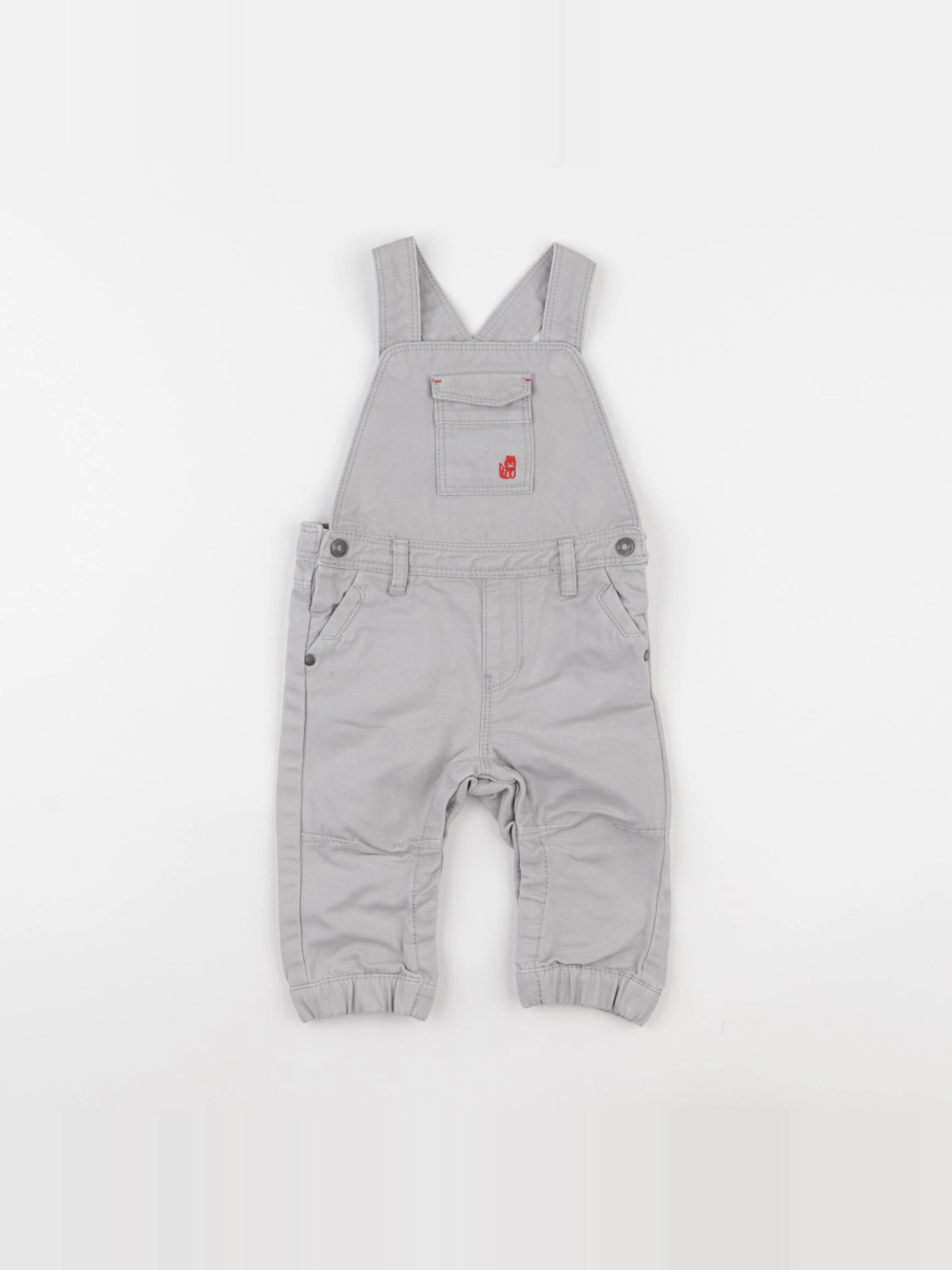 Obaïbi - salopette gris - 6 mois