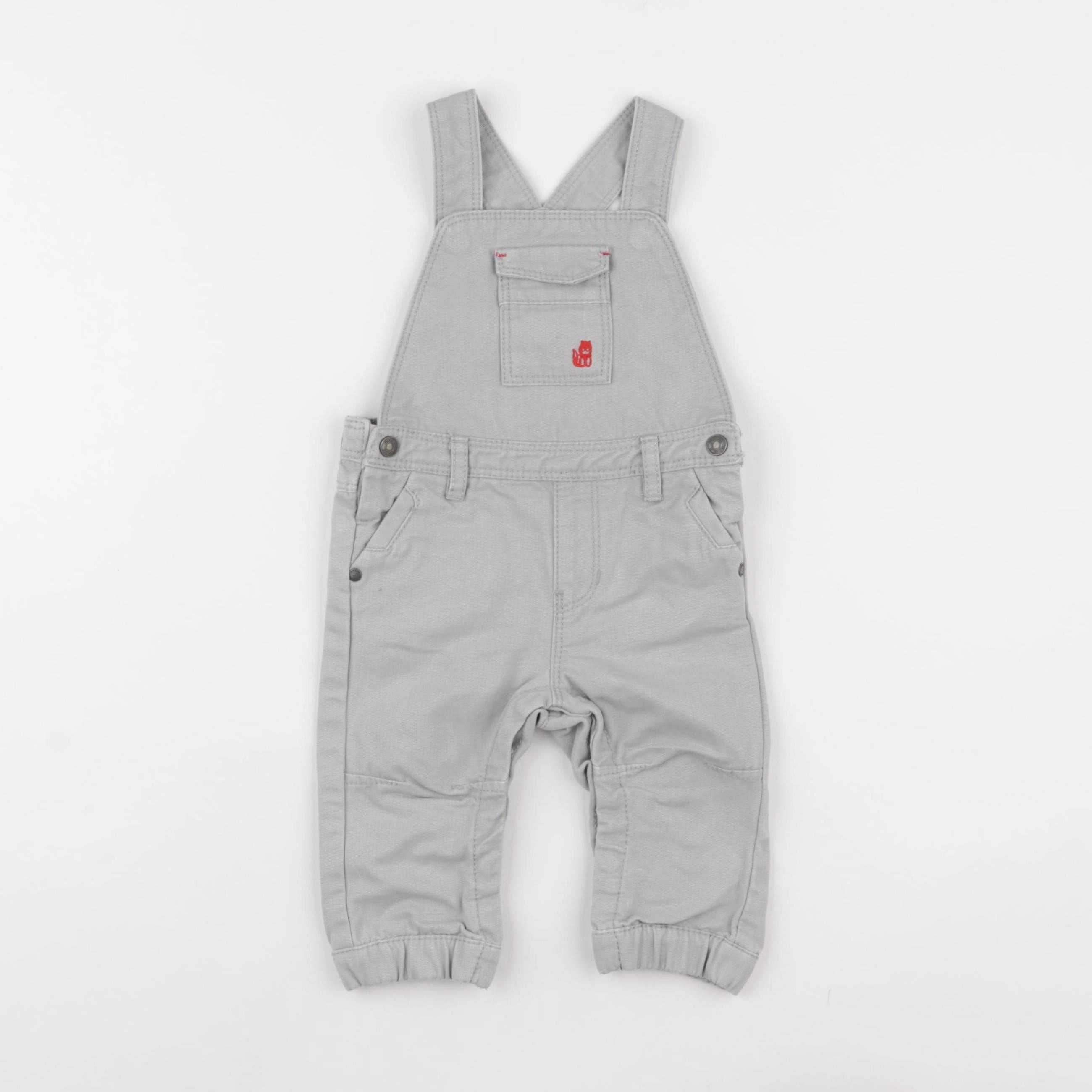 Obaïbi - salopette gris - 6 mois