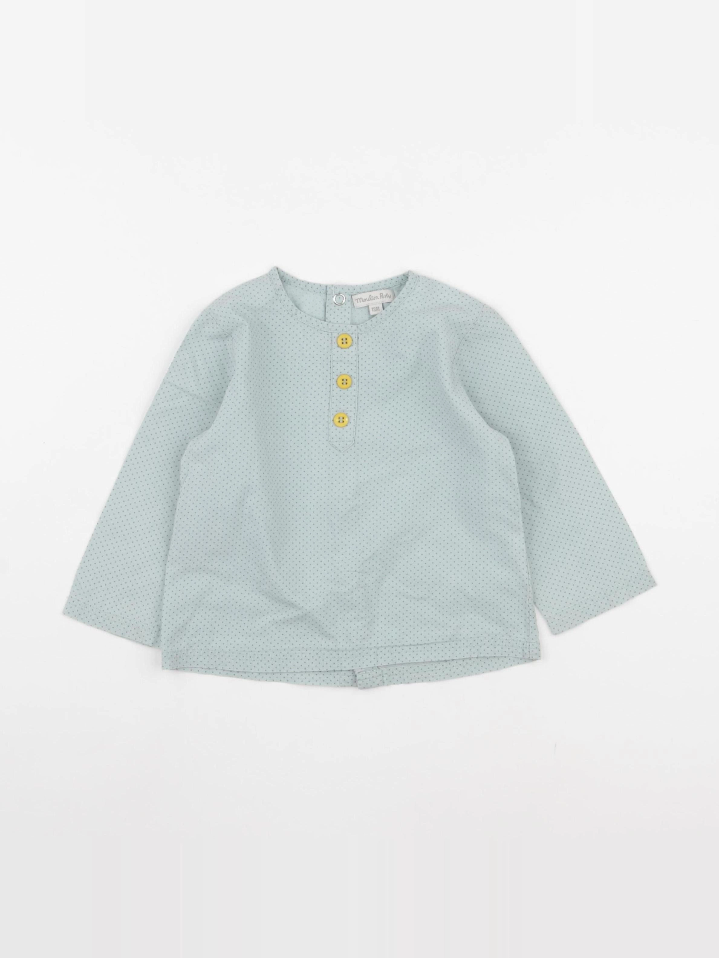 Moulin Roty - blouse vert - 18 mois
