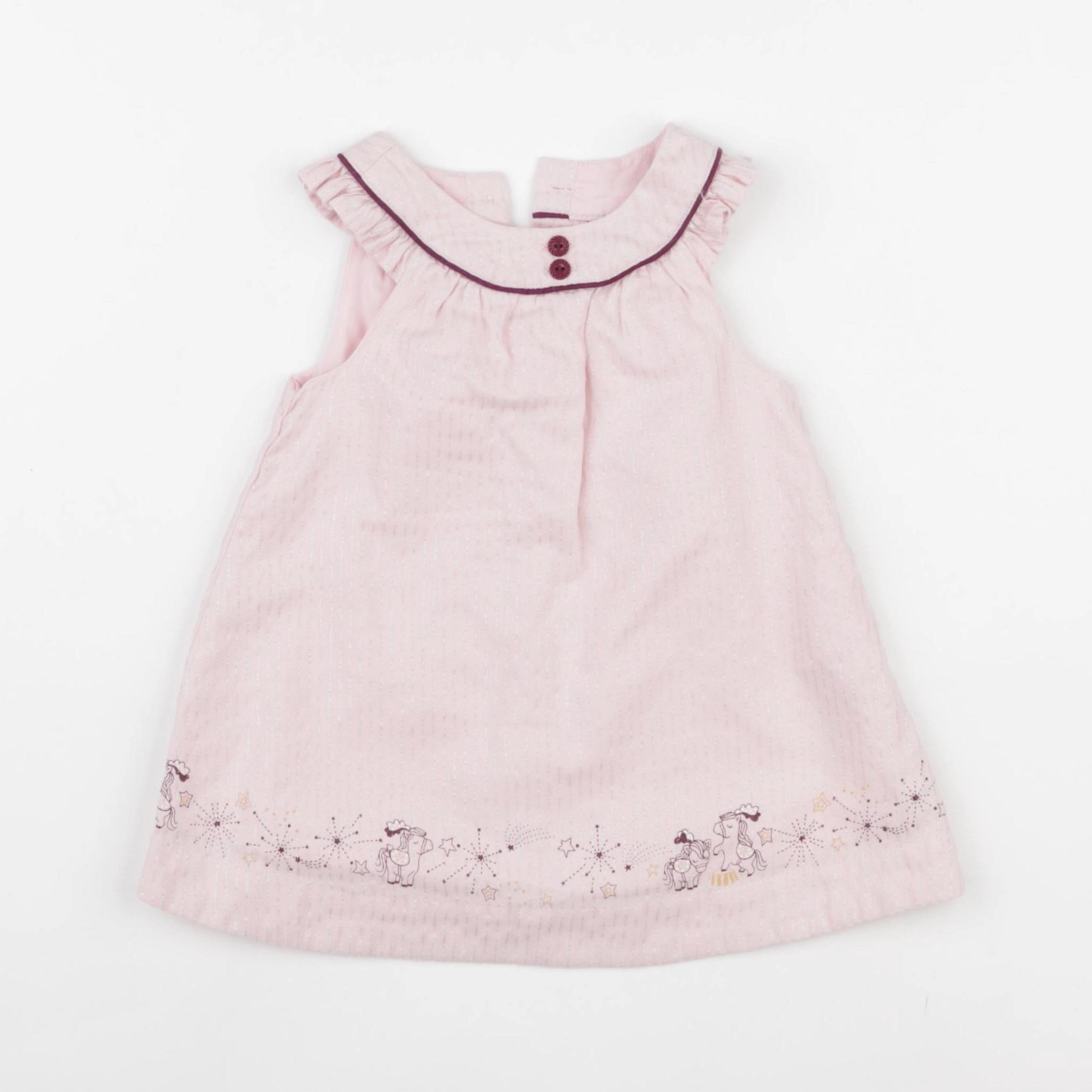 Sergent Major - robe rose - 6 mois