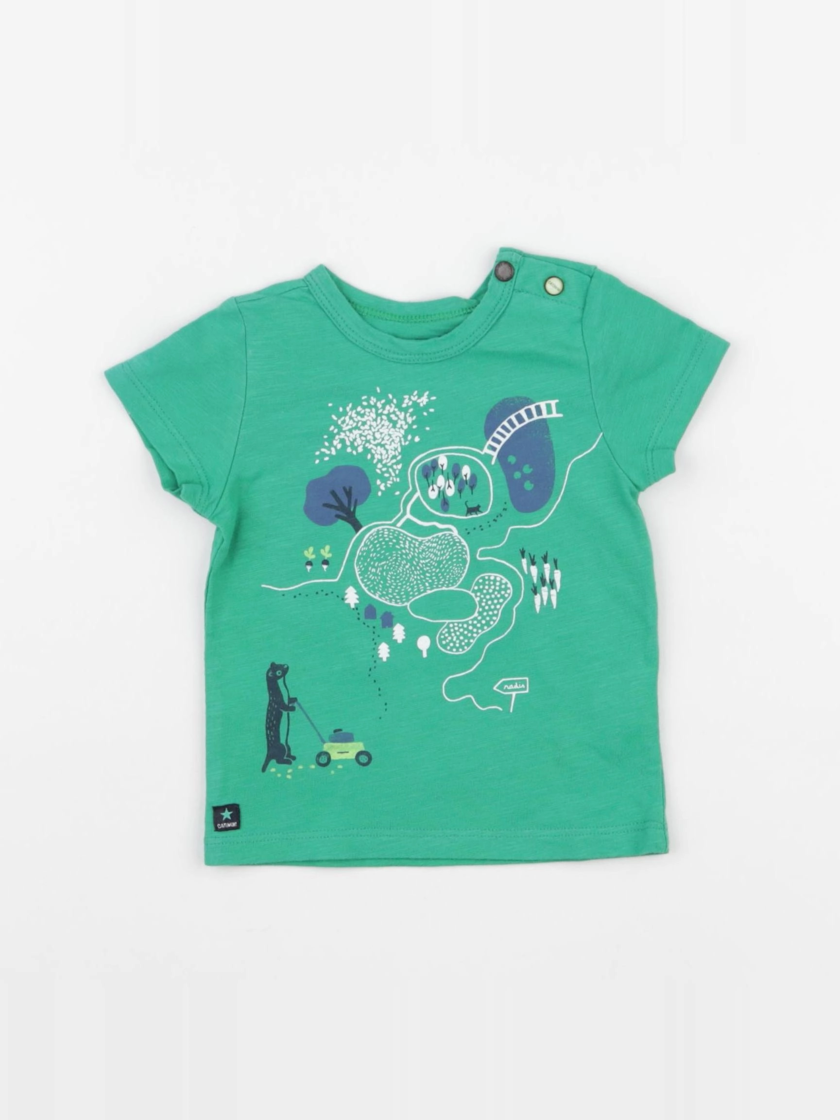Catimini - tee-shirt vert - 6 mois