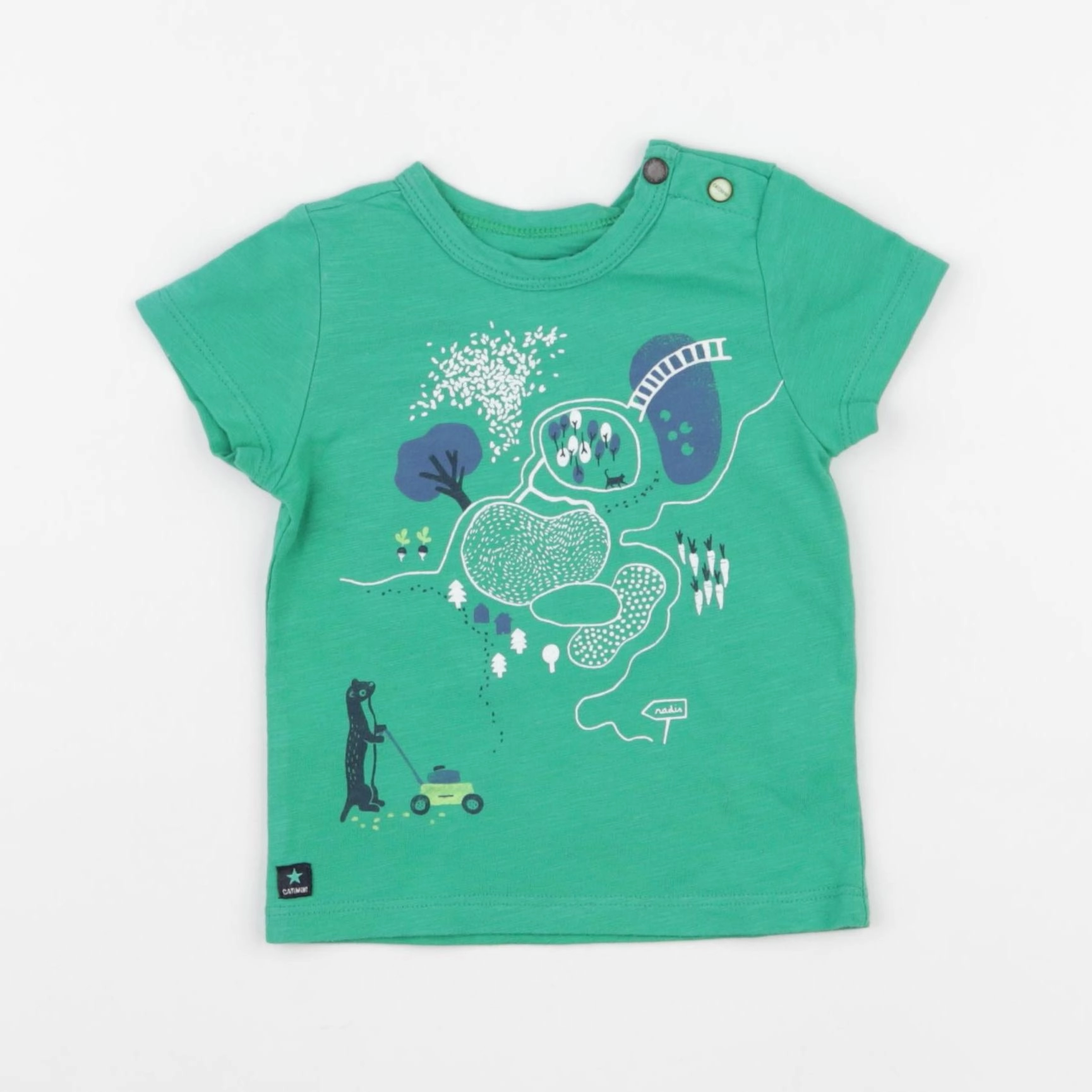 Catimini - tee-shirt vert - 6 mois