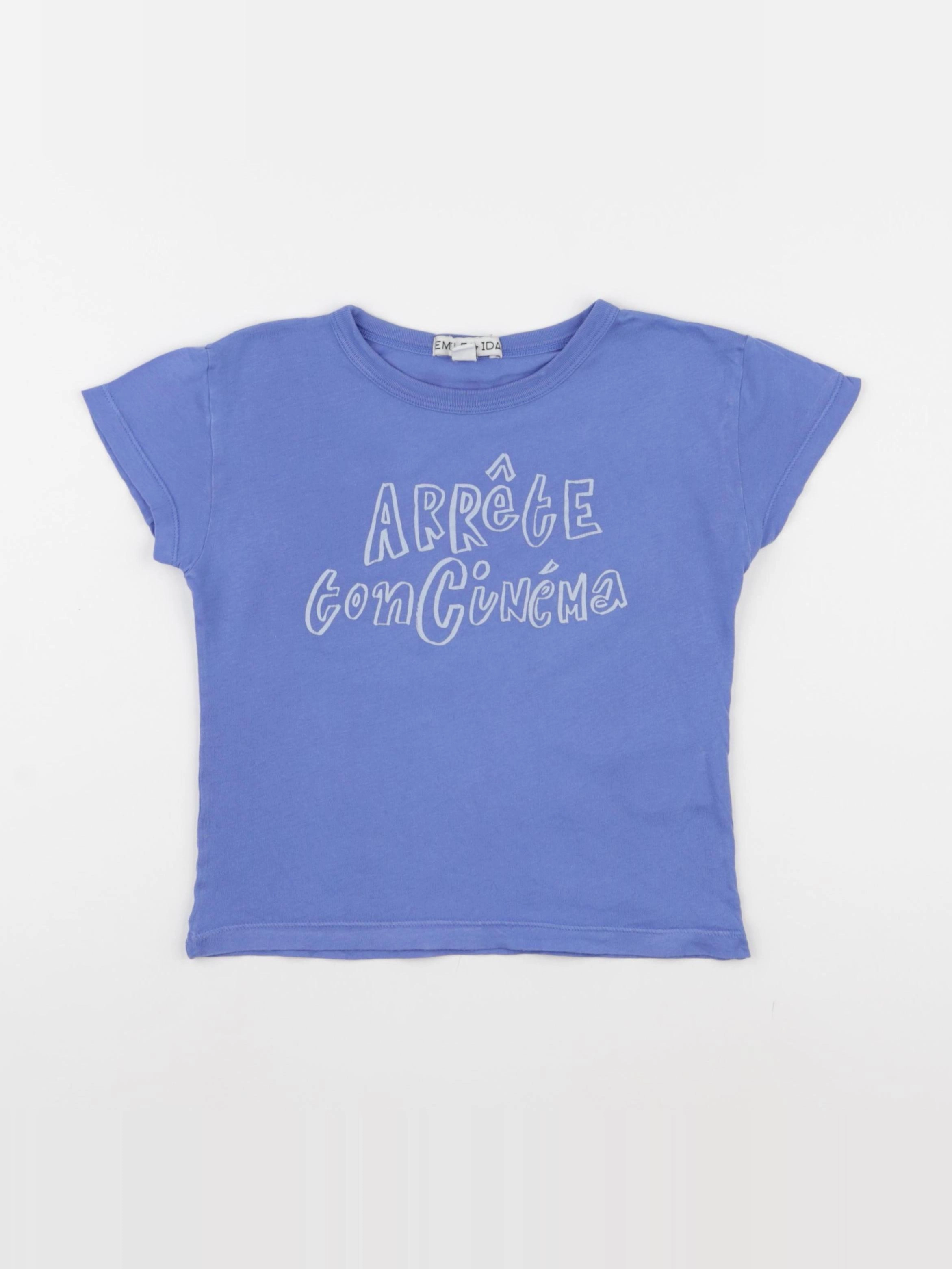Emile et Ida - tee-shirt bleu - 4 ans