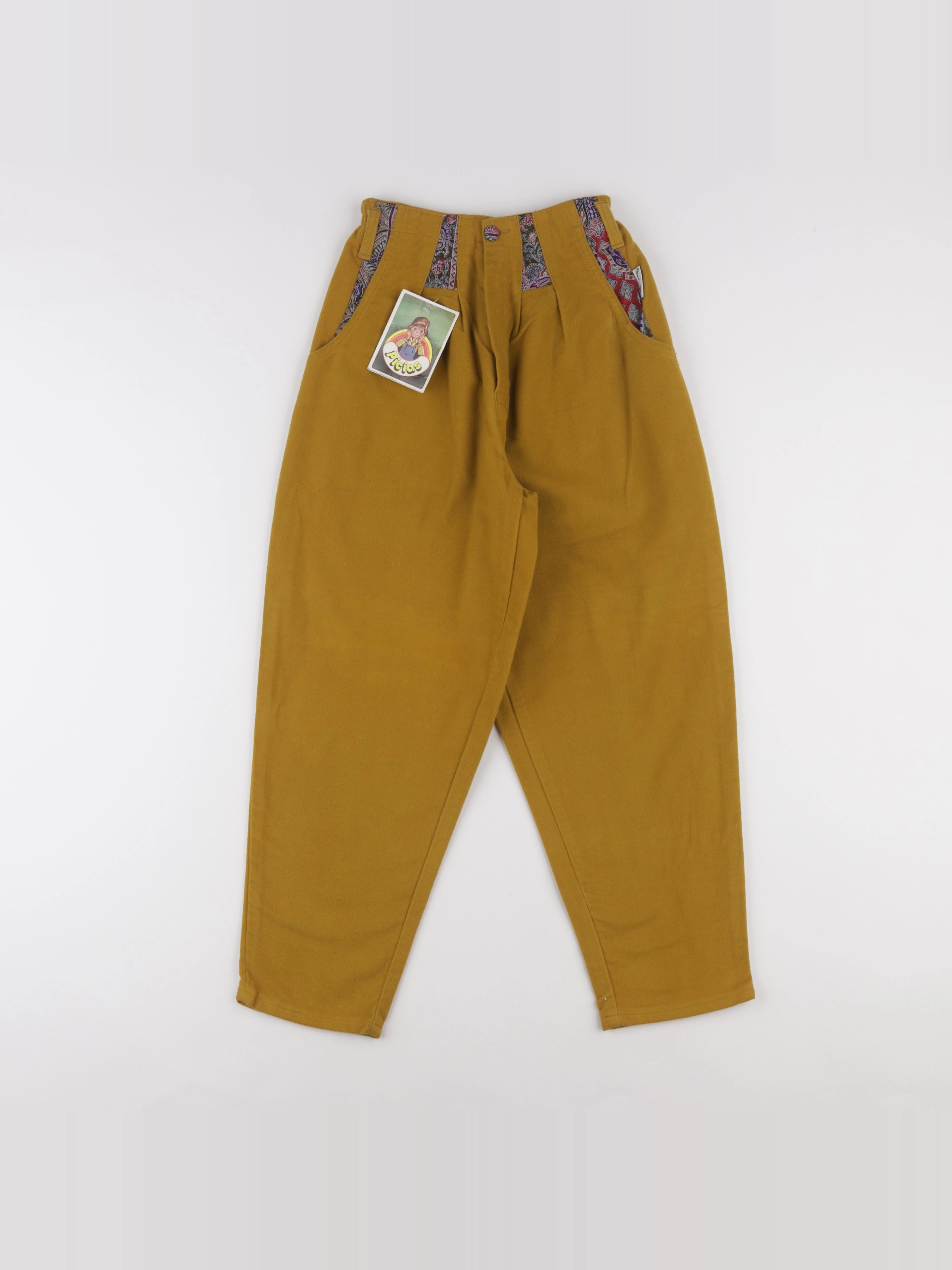 Vintage - pantalon jaune - 8 ans