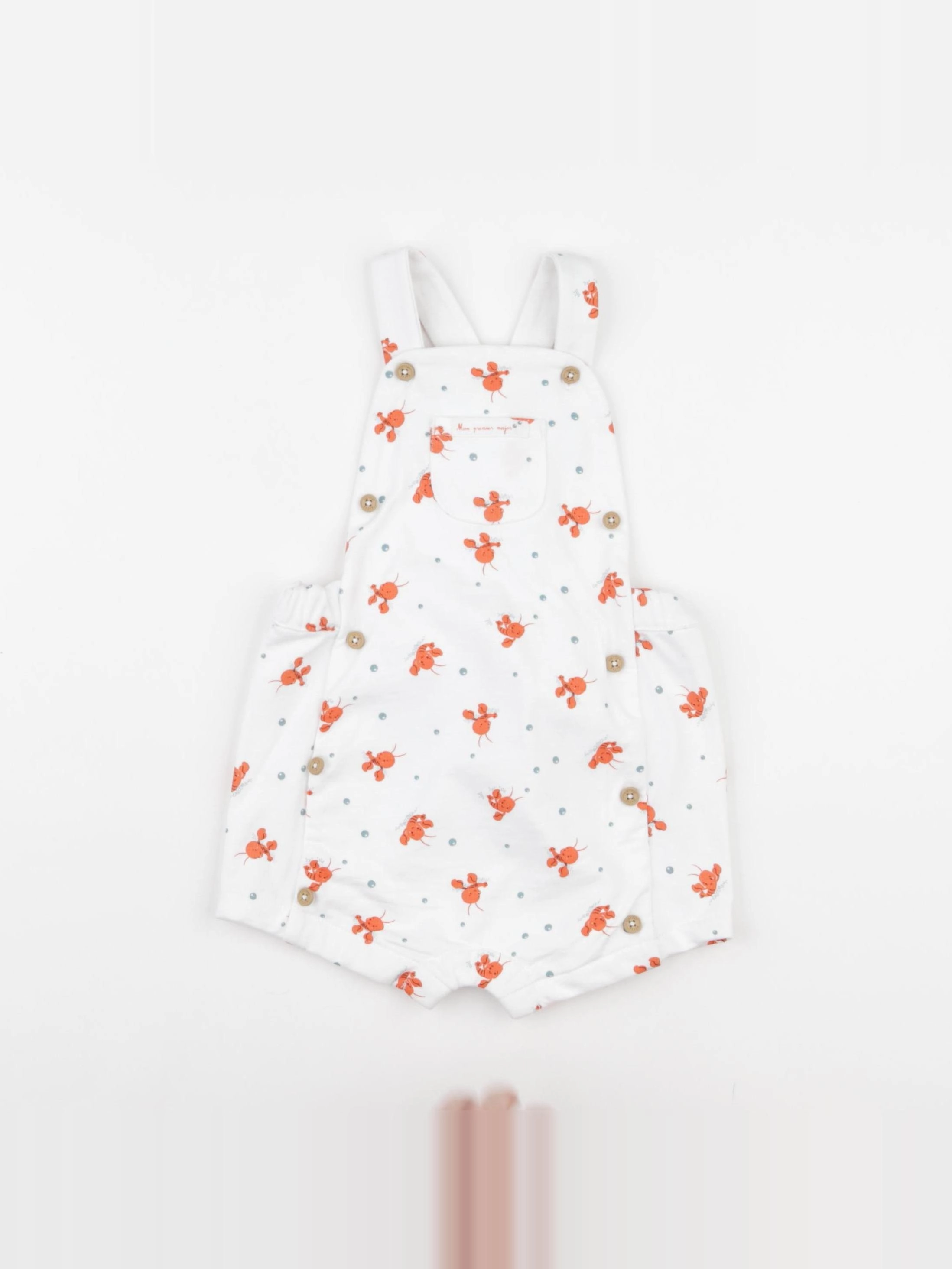 Sergent Major - salopette orange - 9 mois