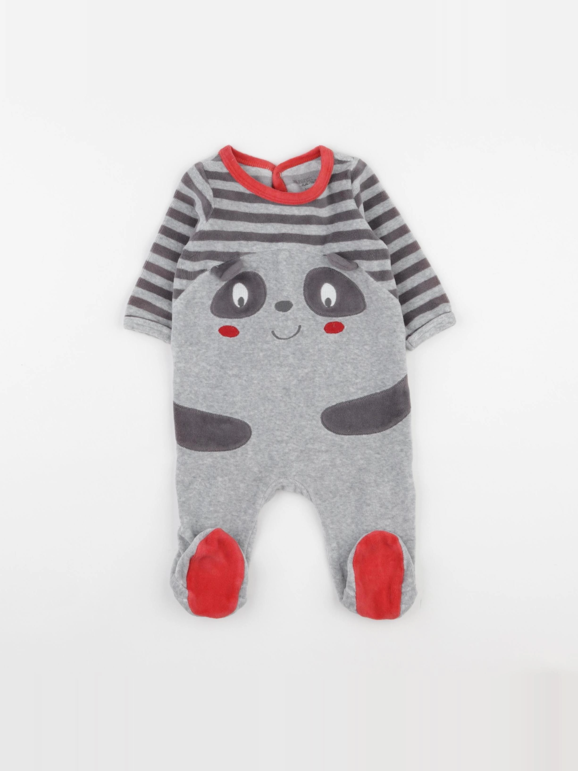 DPAM - pyjama velours multicolore - 3 mois