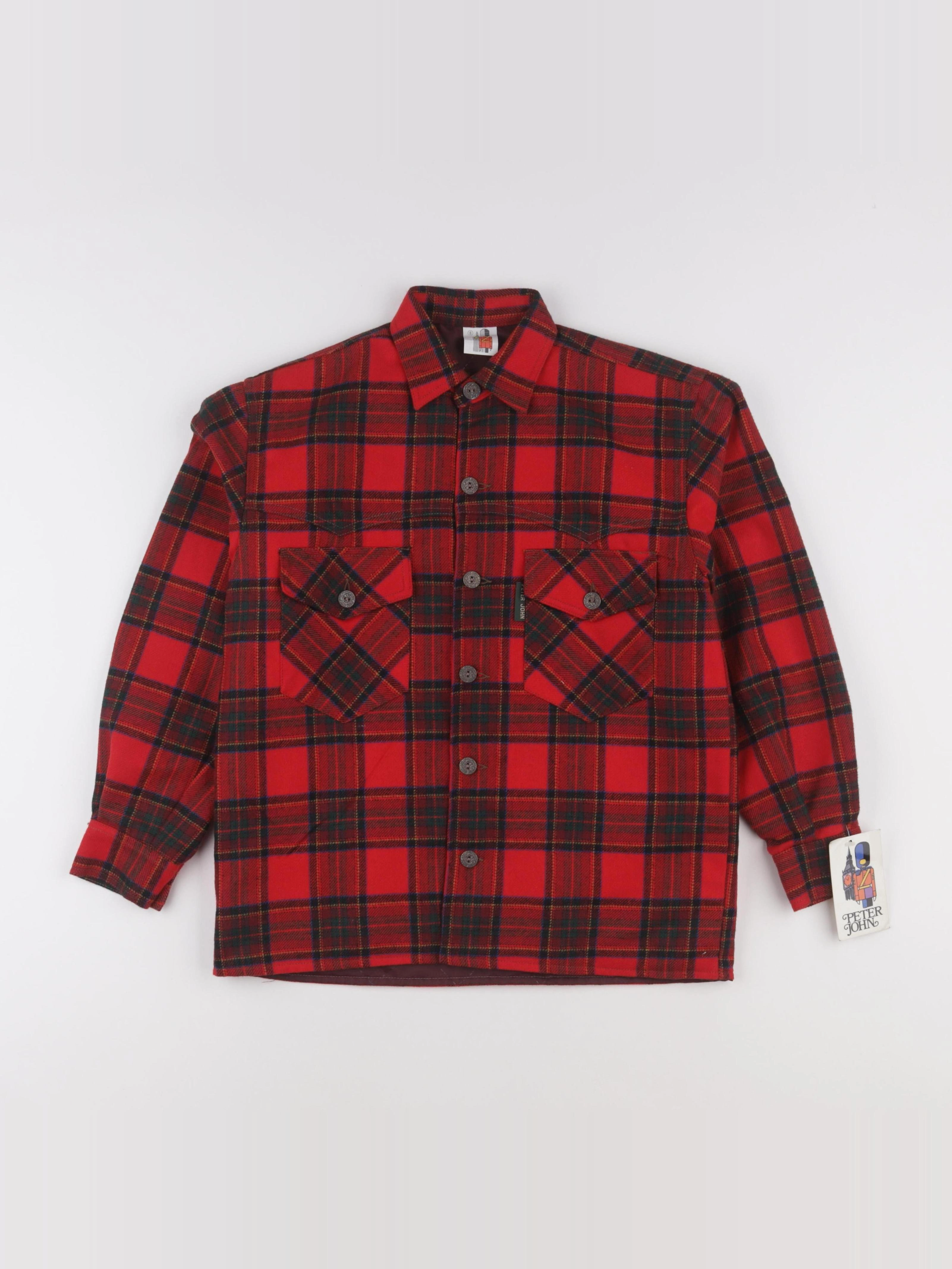 Vintage - sur-chemise rouge - 8 ans