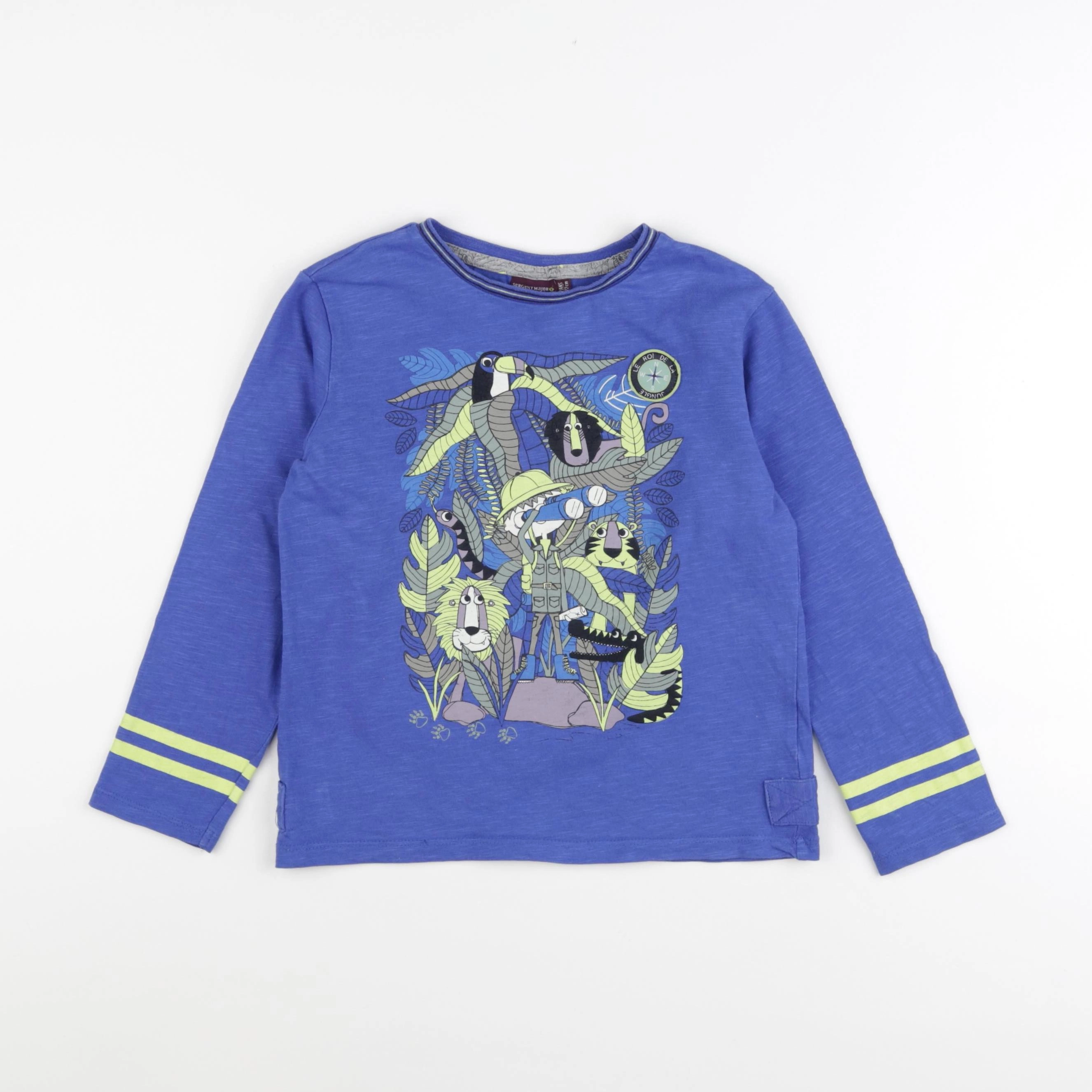 Sergent Major - tee-shirt bleu - 7 ans