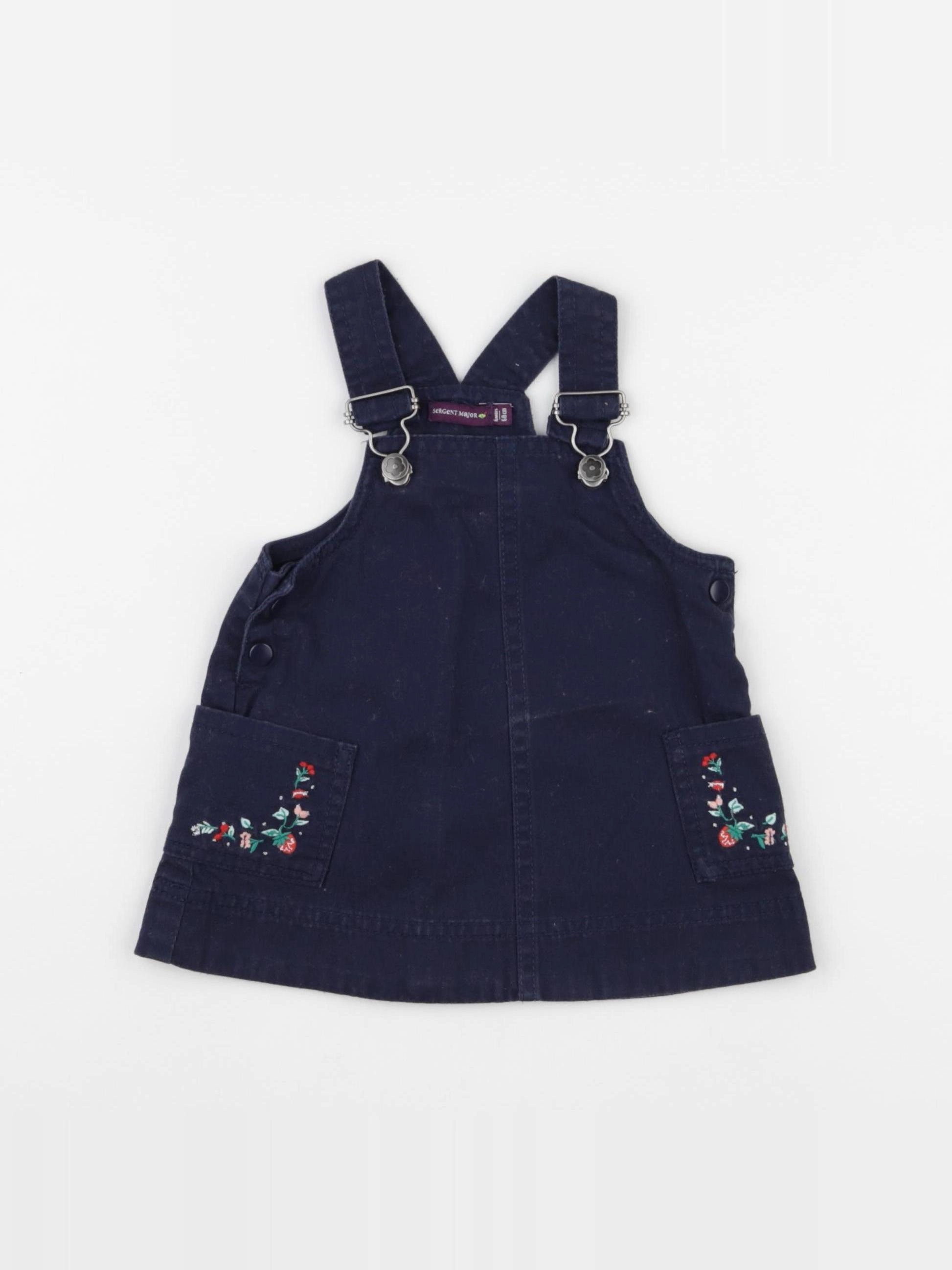 Sergent Major - robe bleu - 6 mois