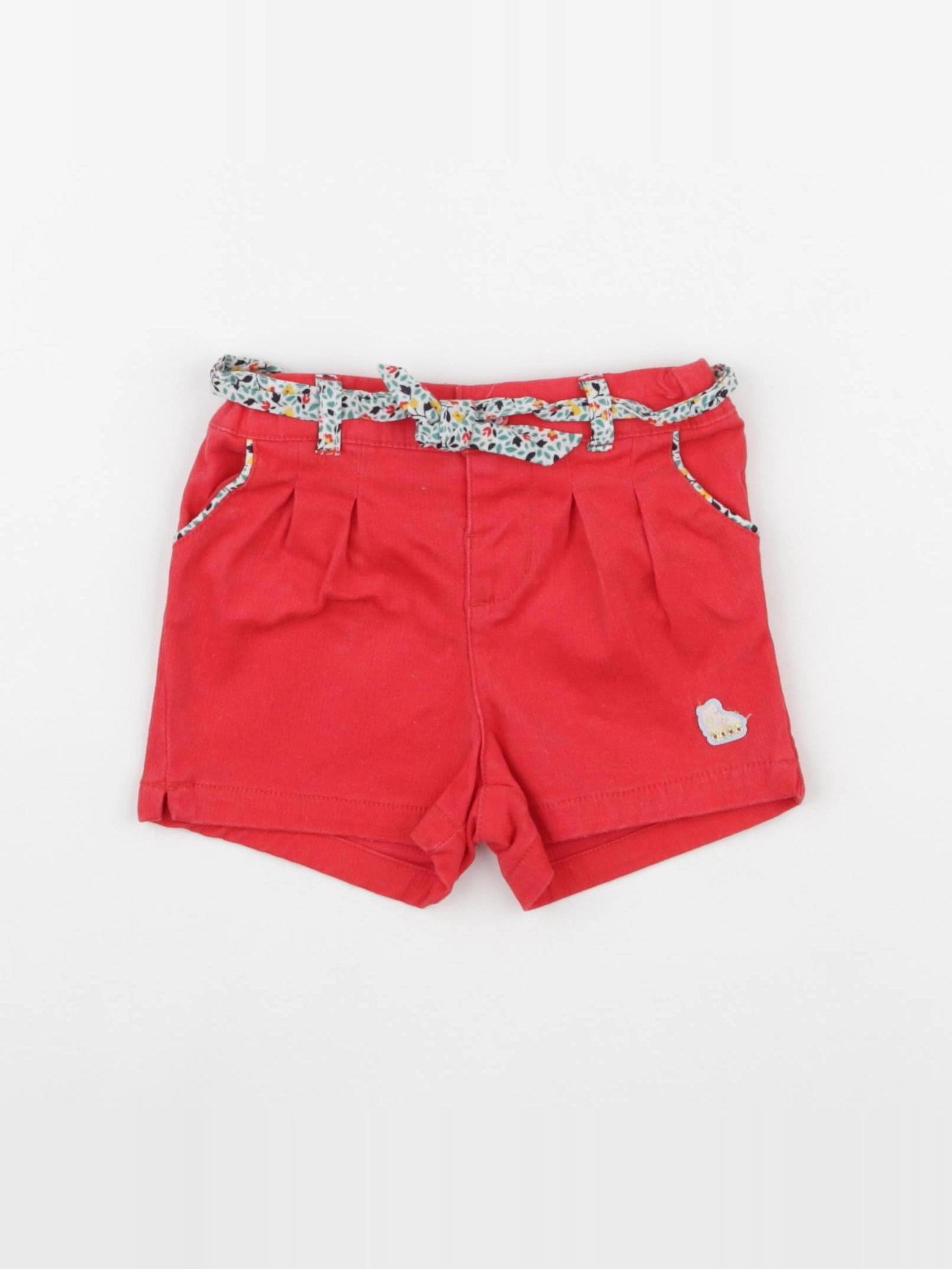 Sergent Major - short rouge - 6 mois