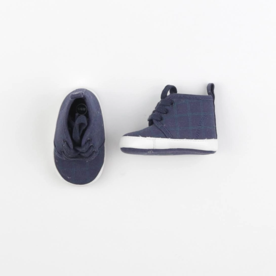Obaïbi - chaussons bleu, vert - pointure 16/17