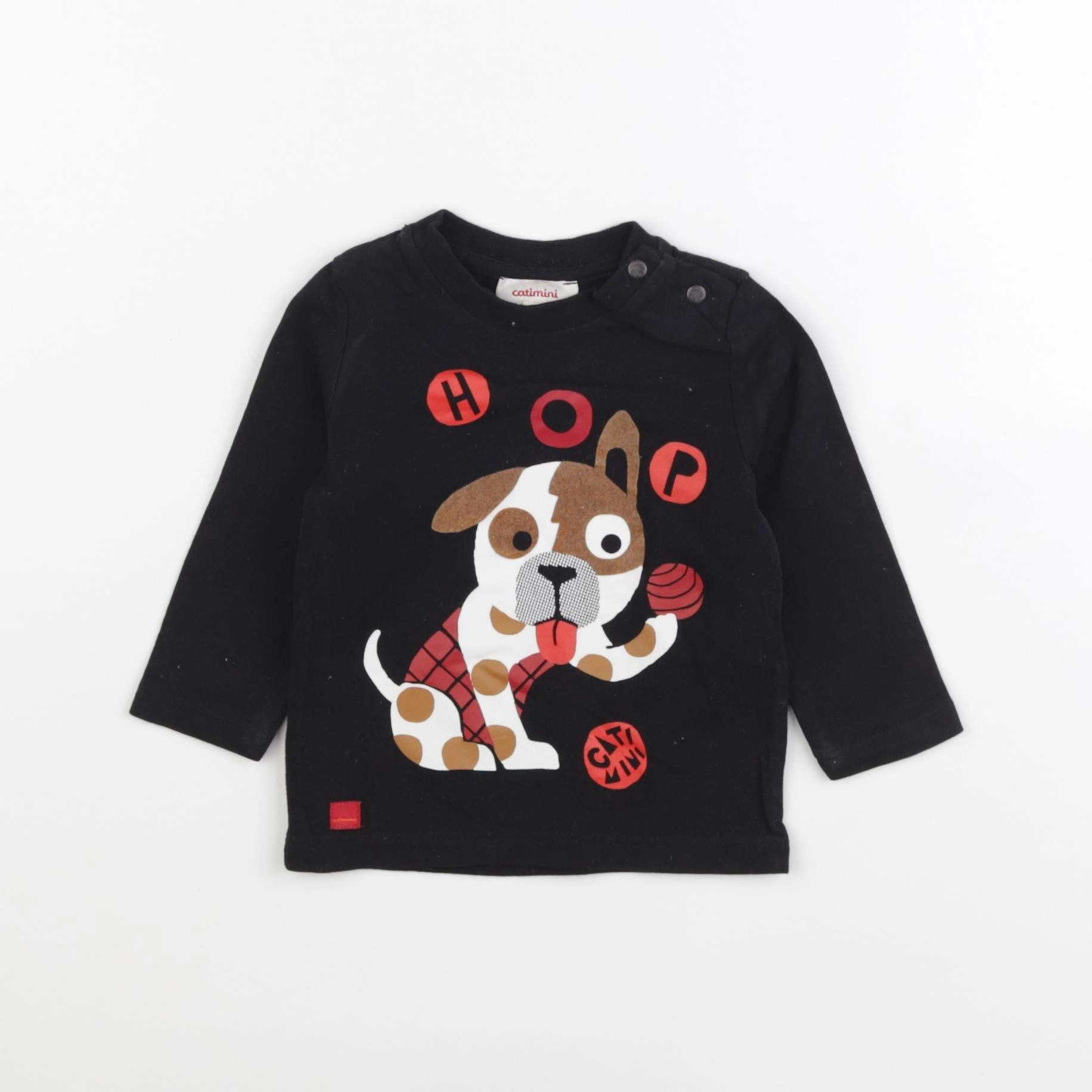Catimini - tee-shirt noir - 6 mois