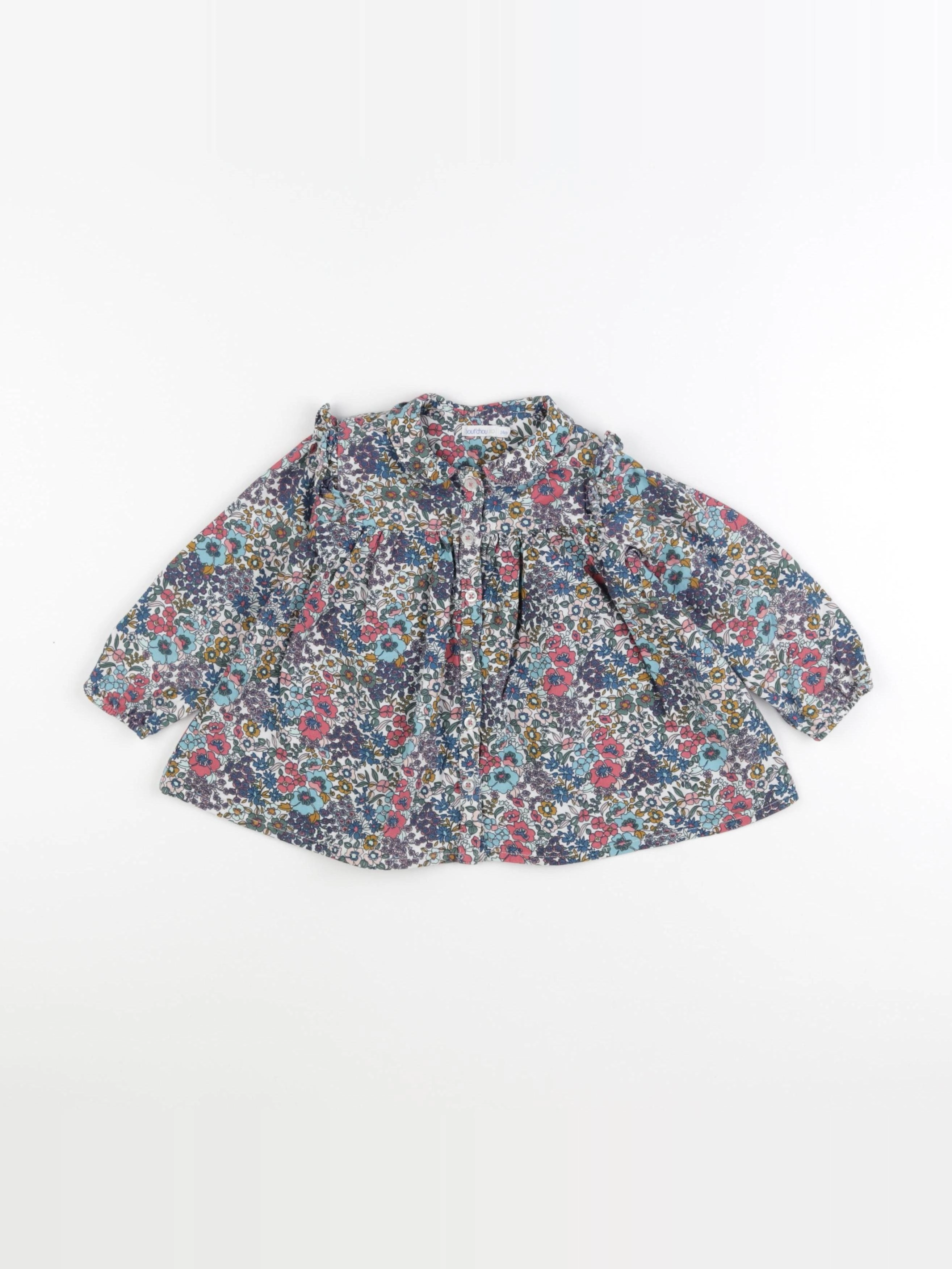 Boutchou - blouse multicolore - 24 mois
