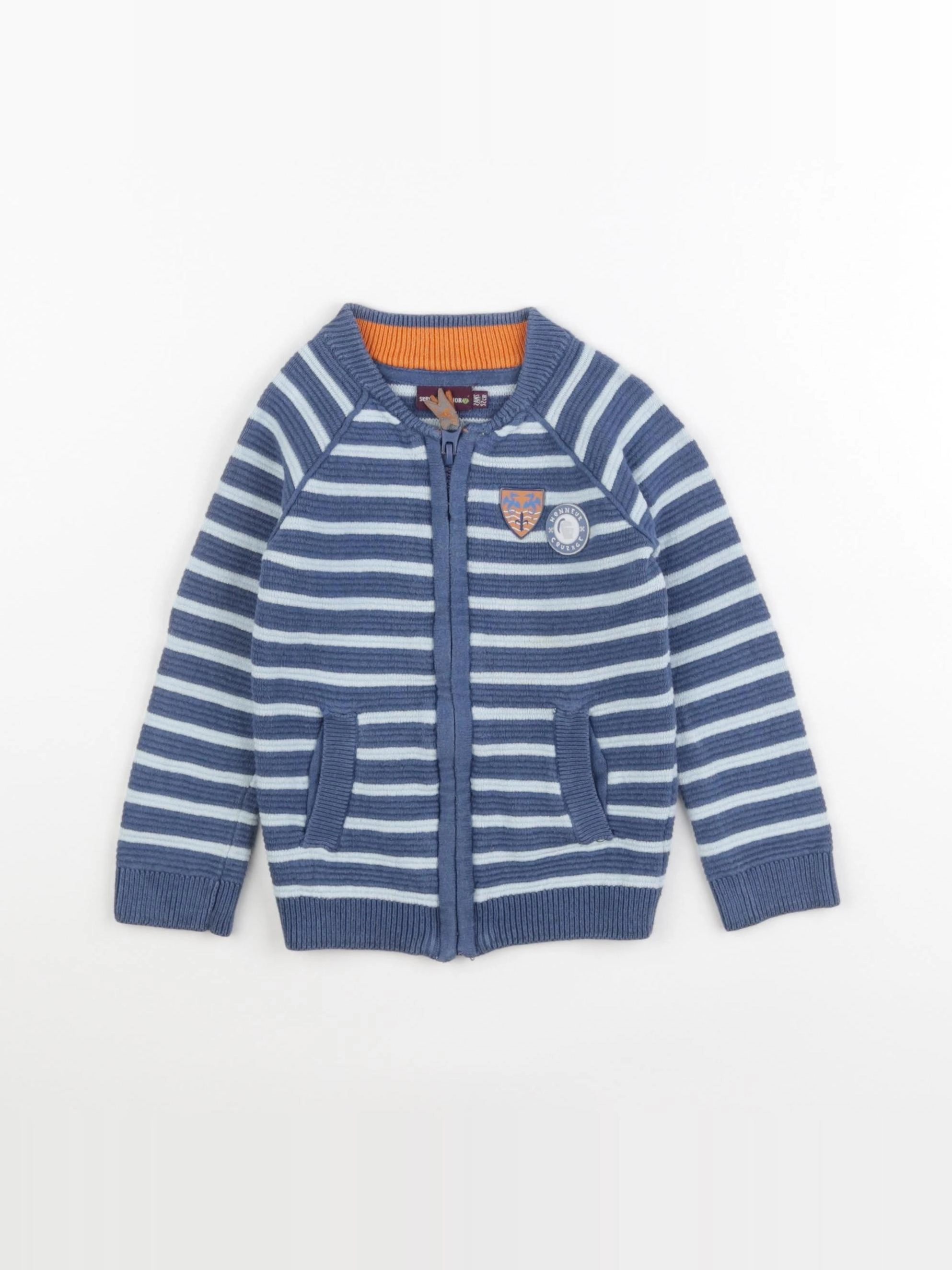 Sergent Major - gilet bleu - 2 ans