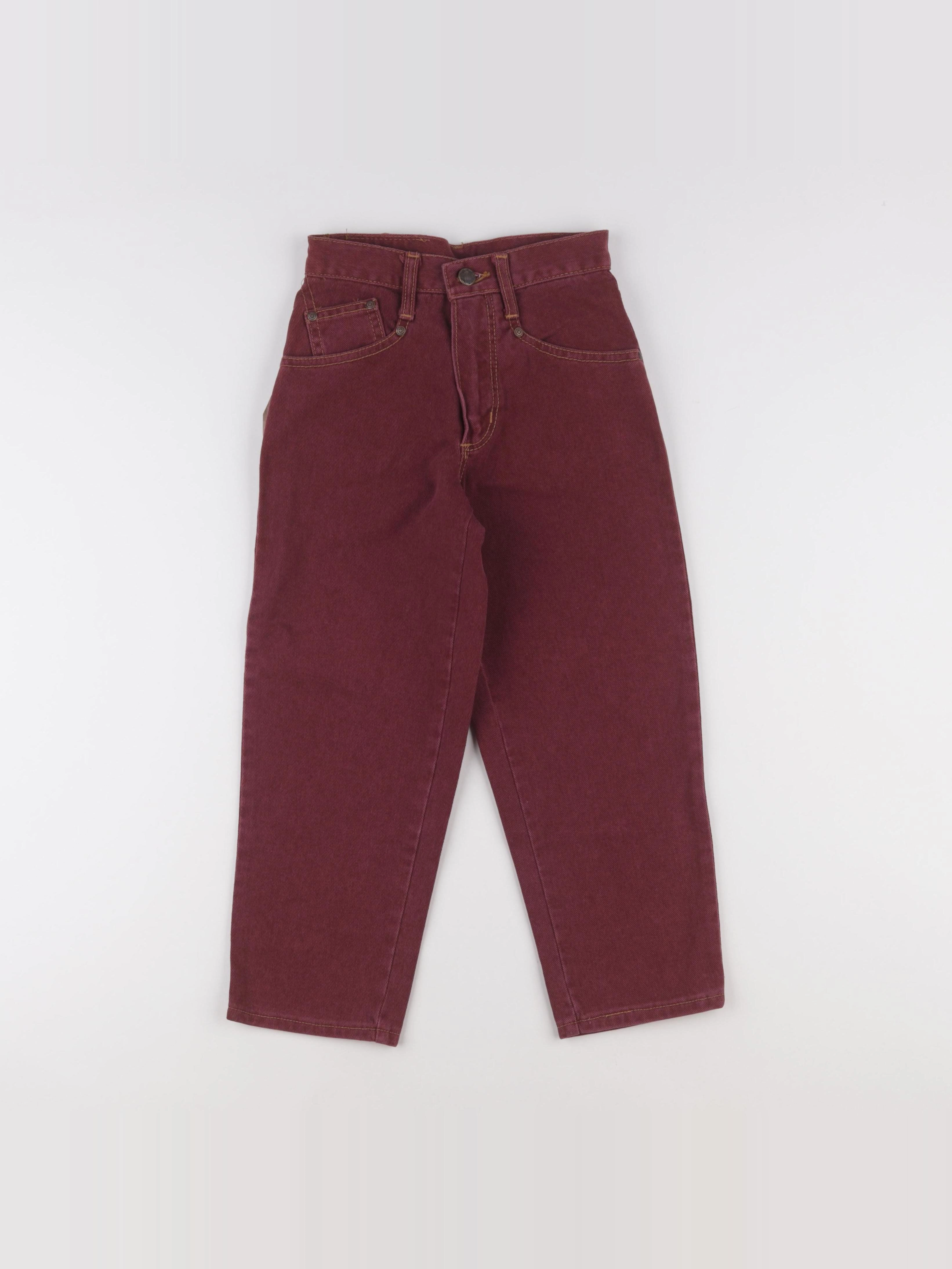 Vintage - jean rouge - 6 ans