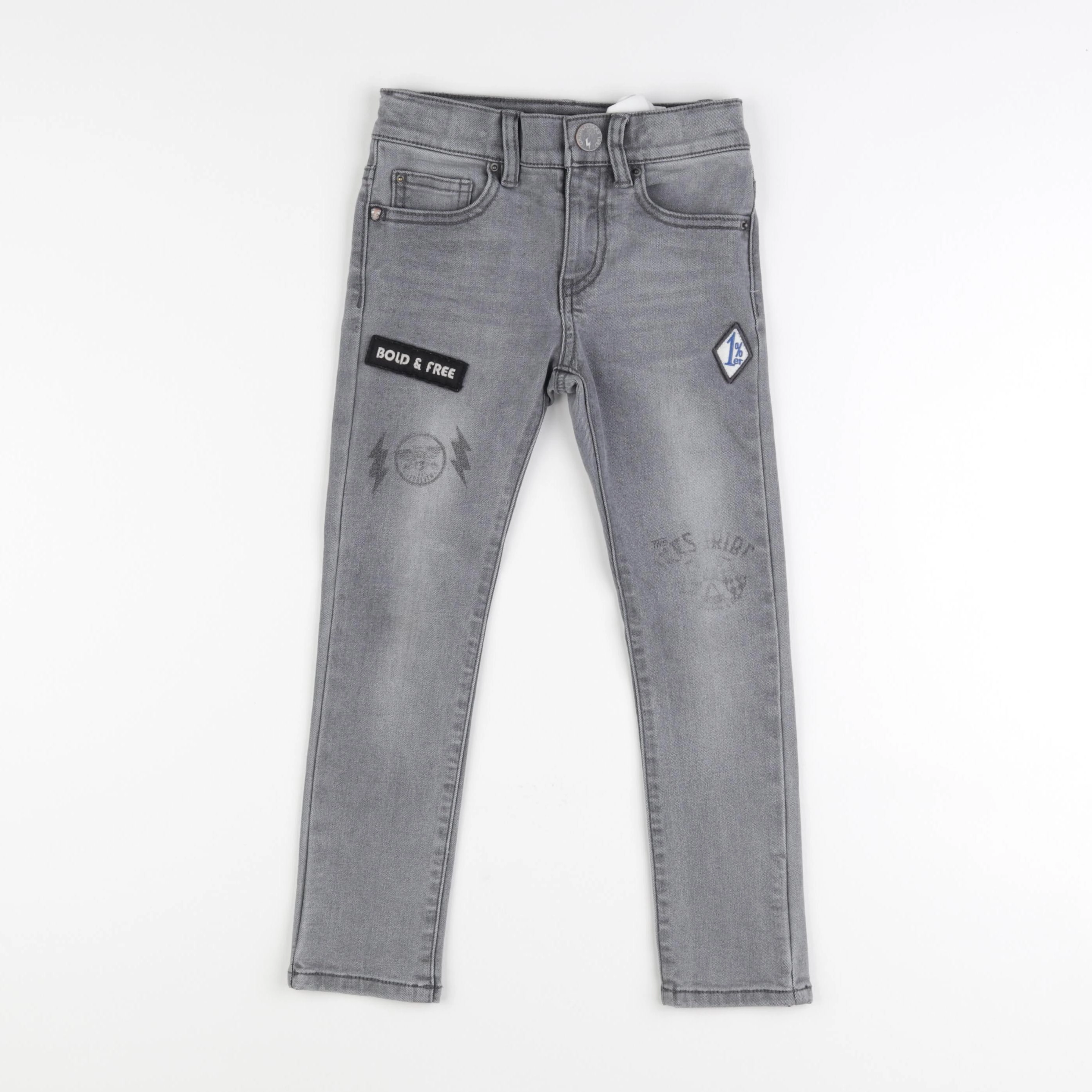 IKKS - jean gris - 5 ans