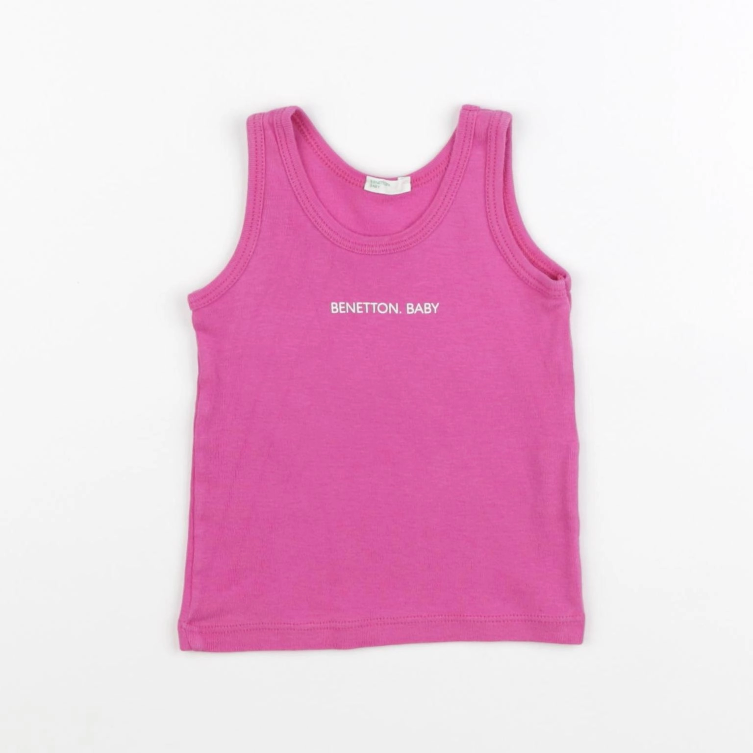 Benetton - débardeur rose - 9/12 mois