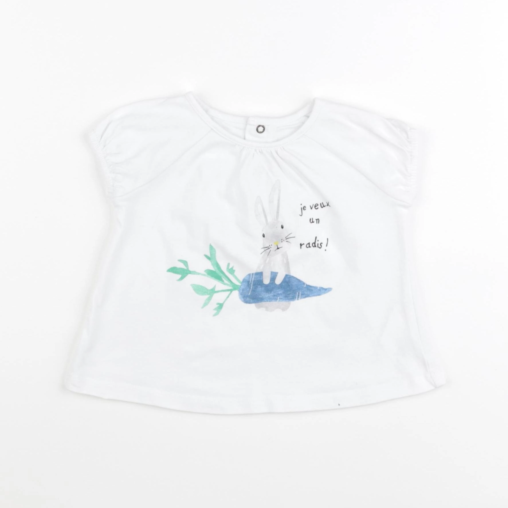 Catimini - tee-shirt blanc - 9 mois