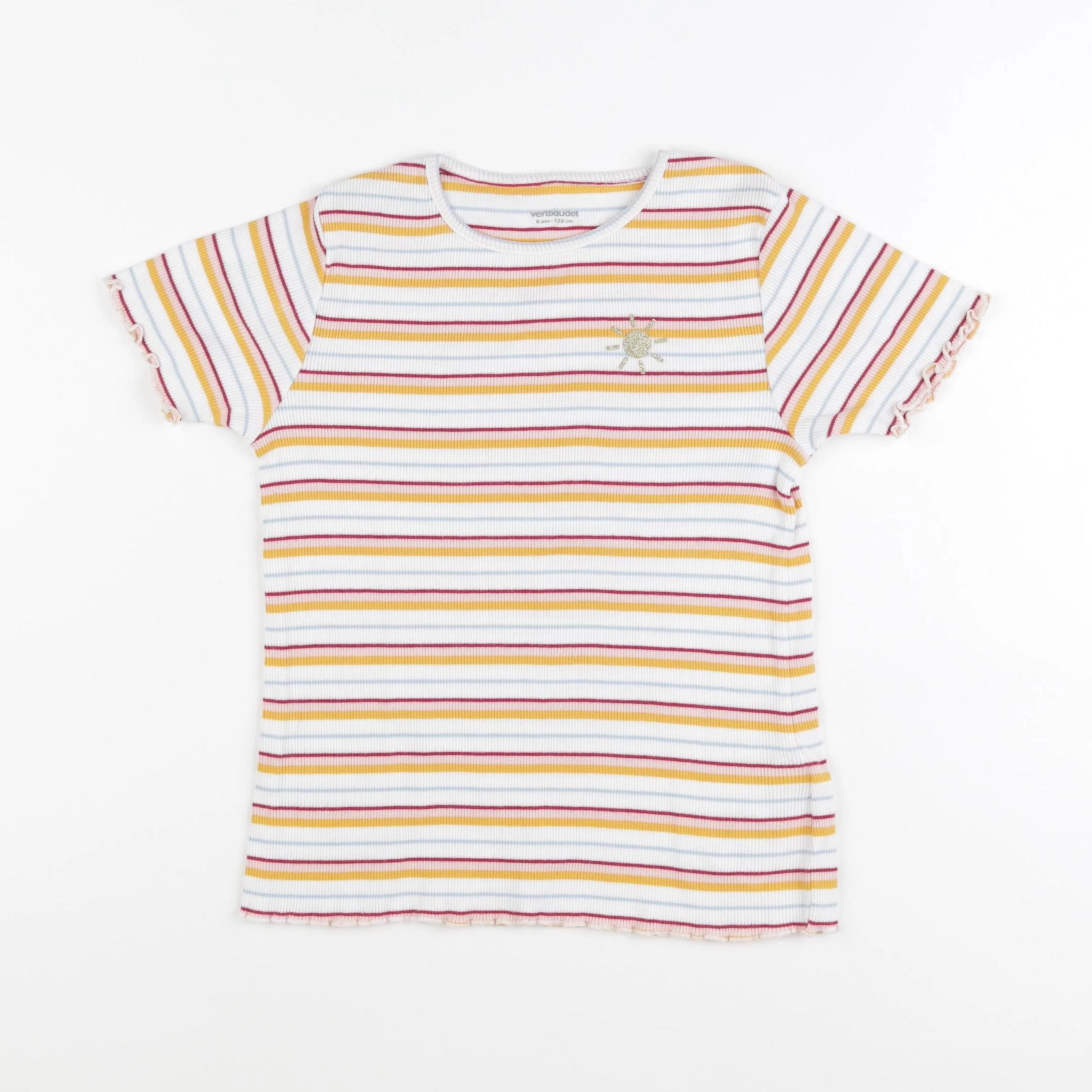 Vertbaudet - tee-shirt multicolore - 8 ans