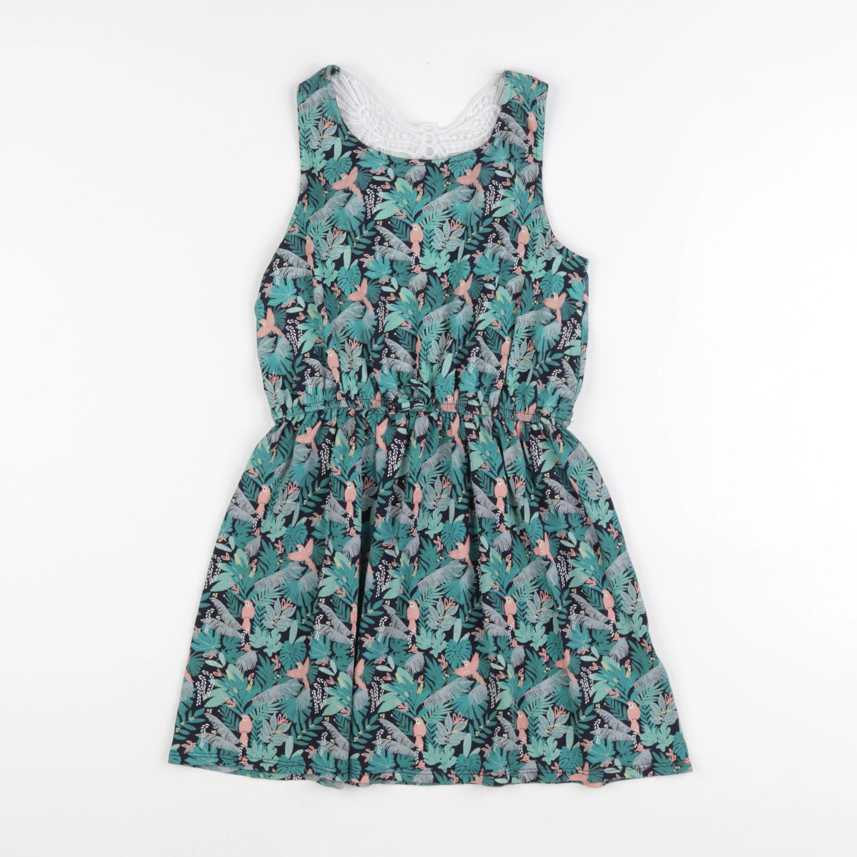 Vertbaudet - robe multicolore - 8 ans