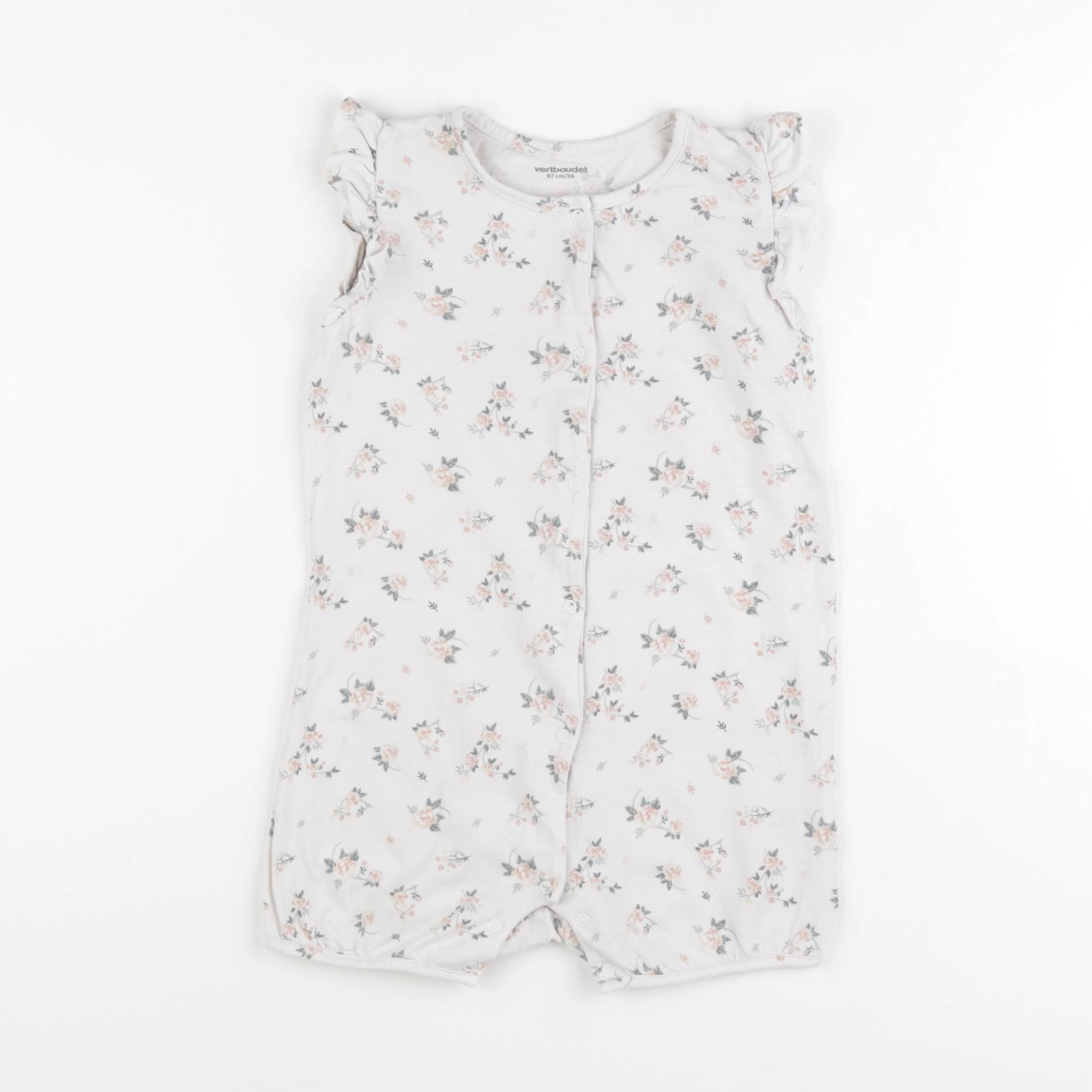 Vertbaudet - pyjama coton blanc - 3 ans