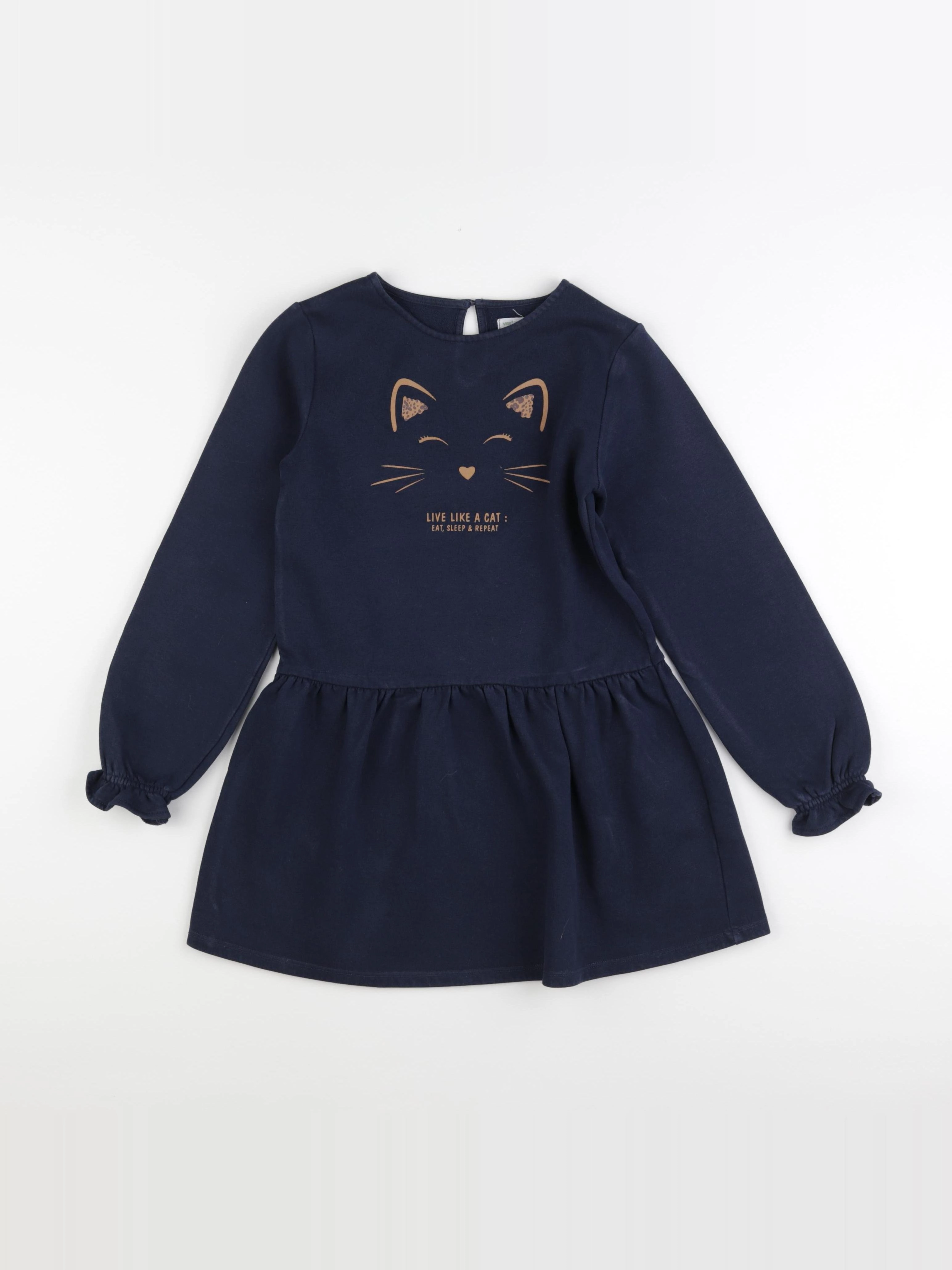 Vertbaudet - robe bleu - 8 ans
