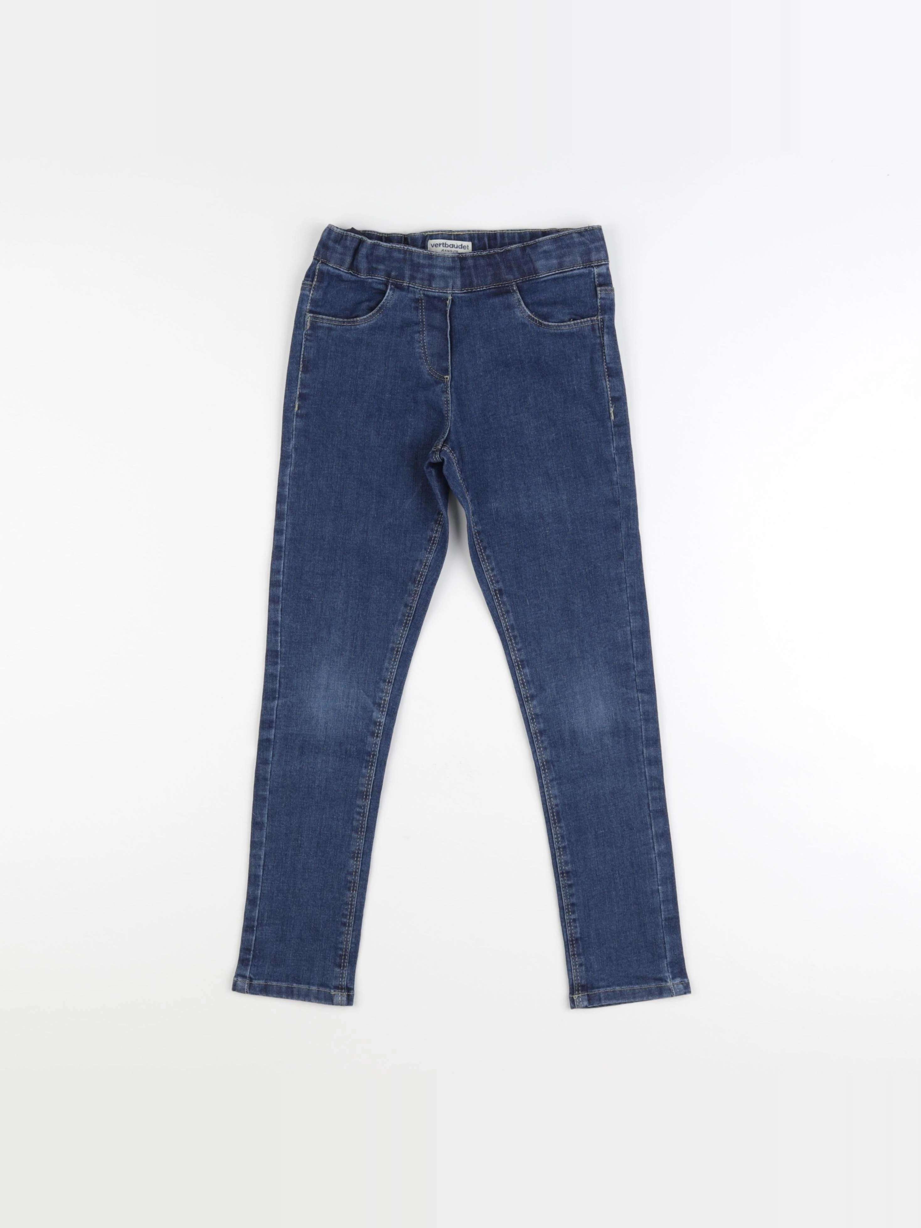 Vertbaudet - jegging bleu - 7 ans