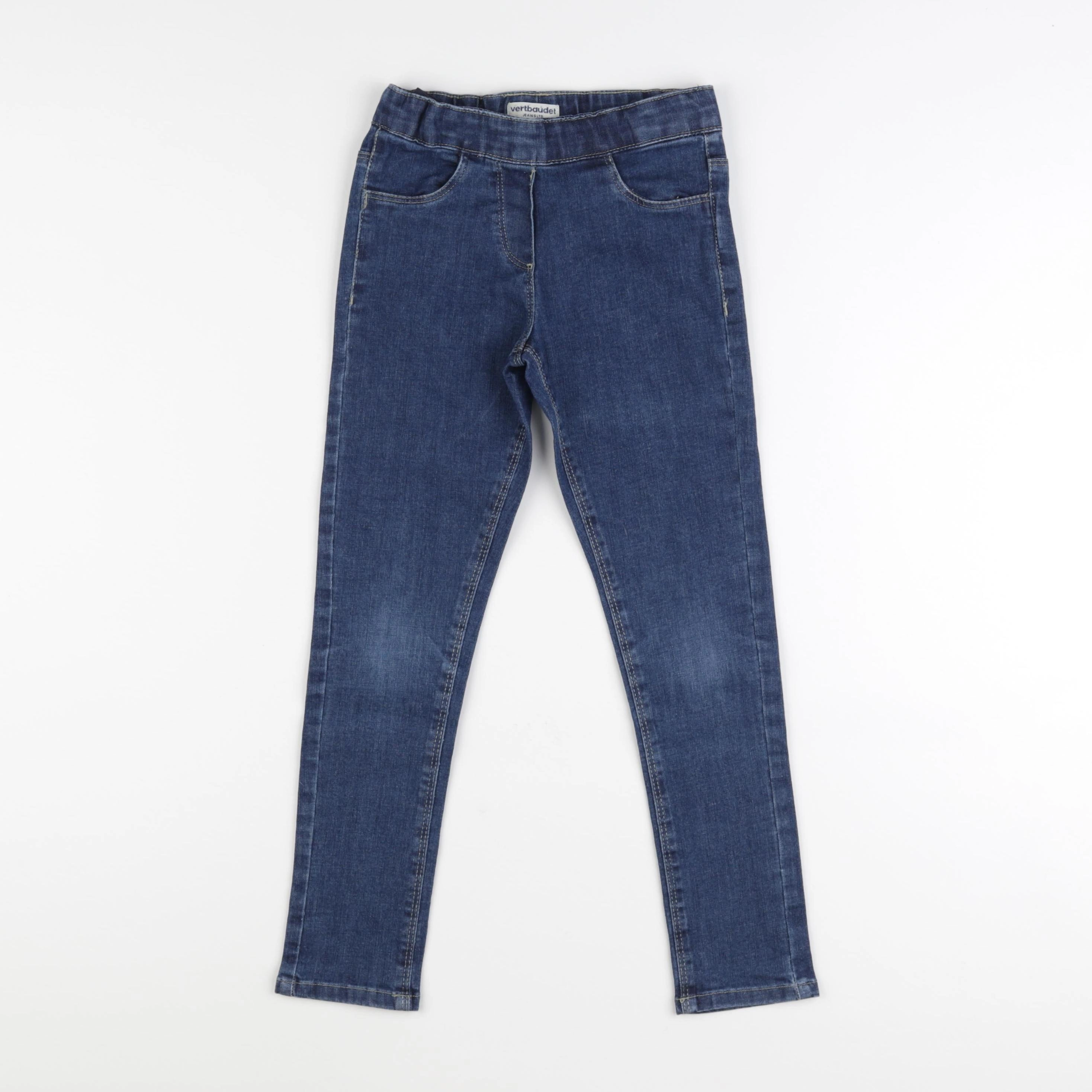 Vertbaudet - jegging bleu - 7 ans