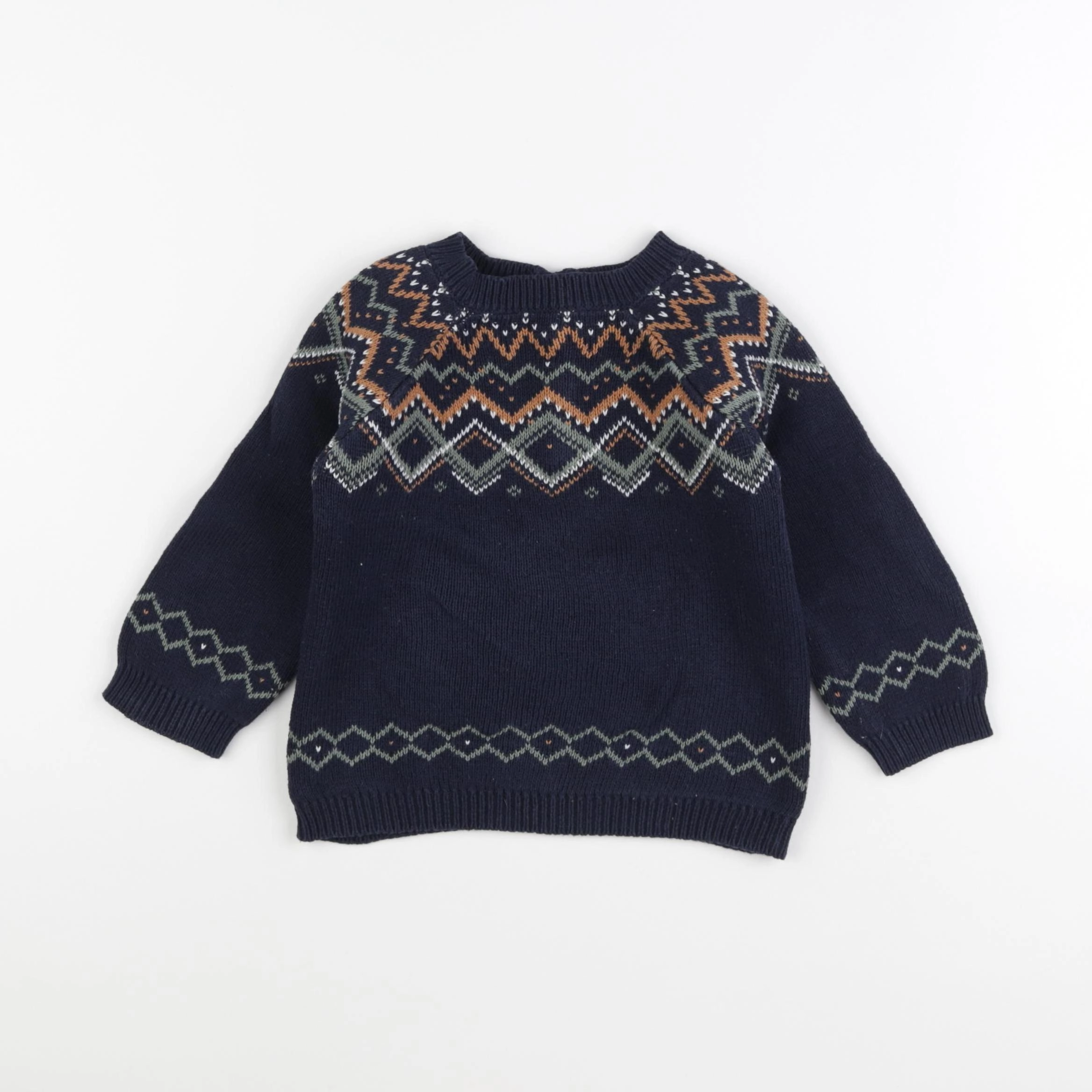 Vertbaudet - pull bleu - 3 ans