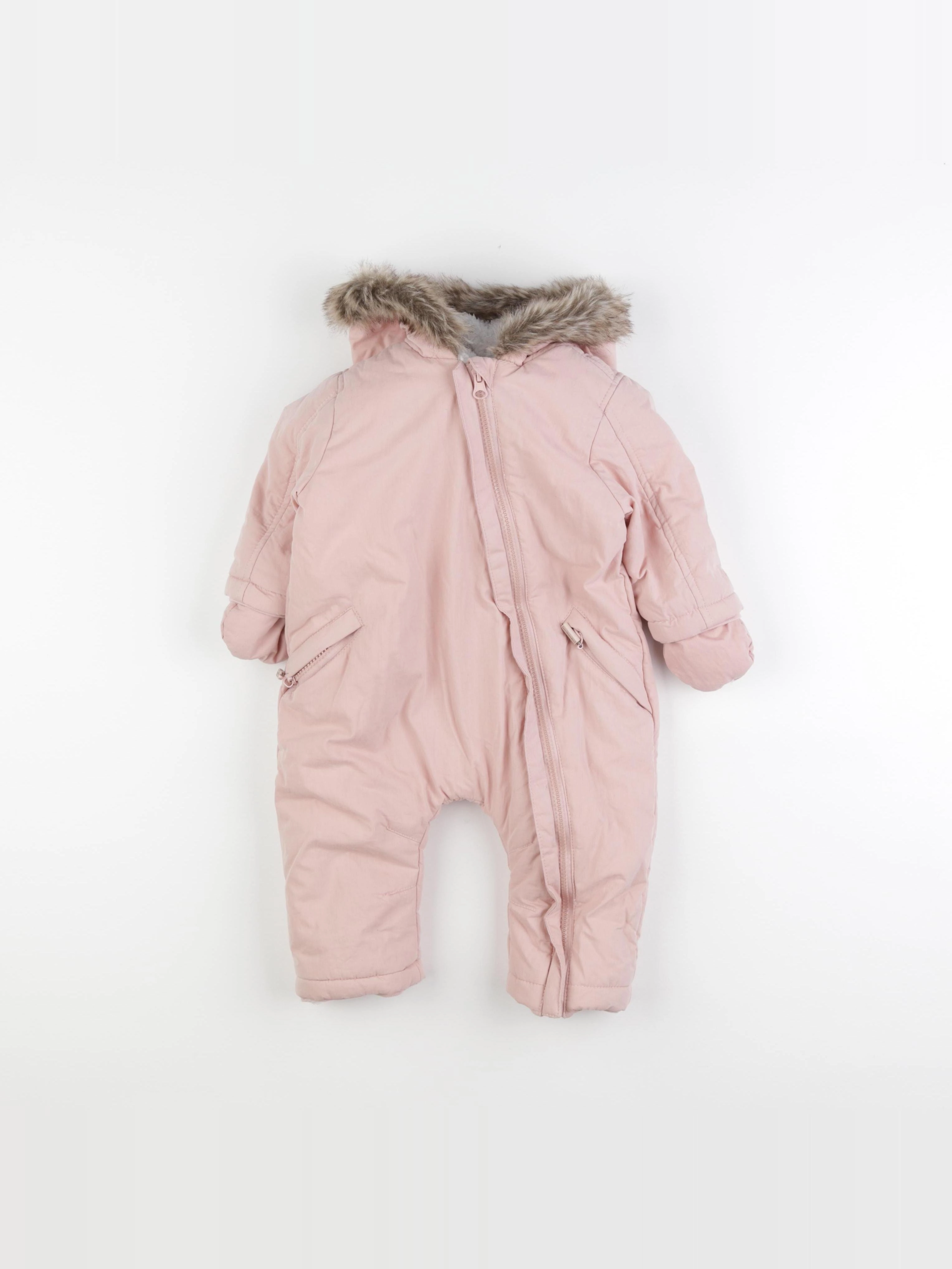 Vertbaudet - combi-pilote rose - 12 mois