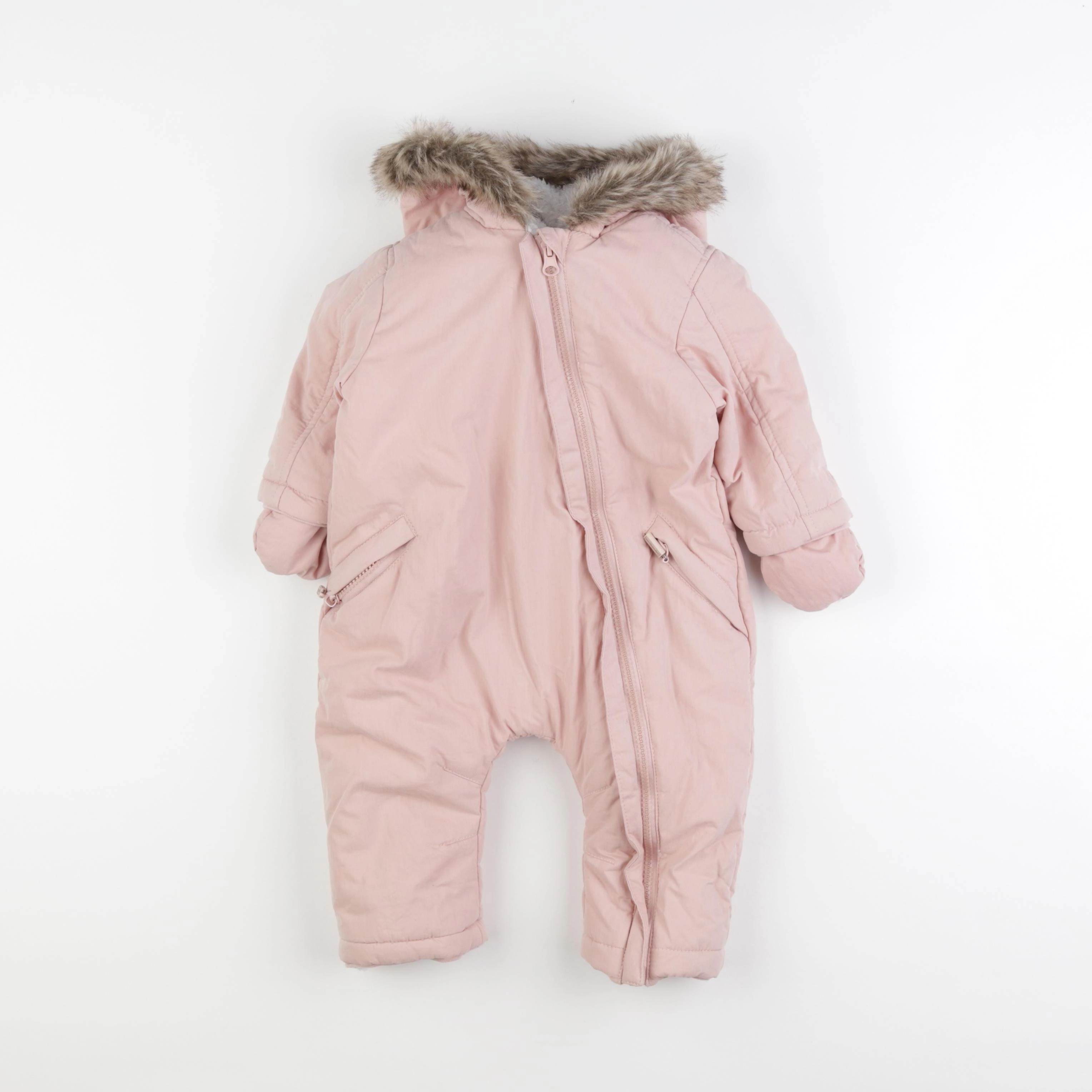 Vertbaudet - combi-pilote rose - 12 mois