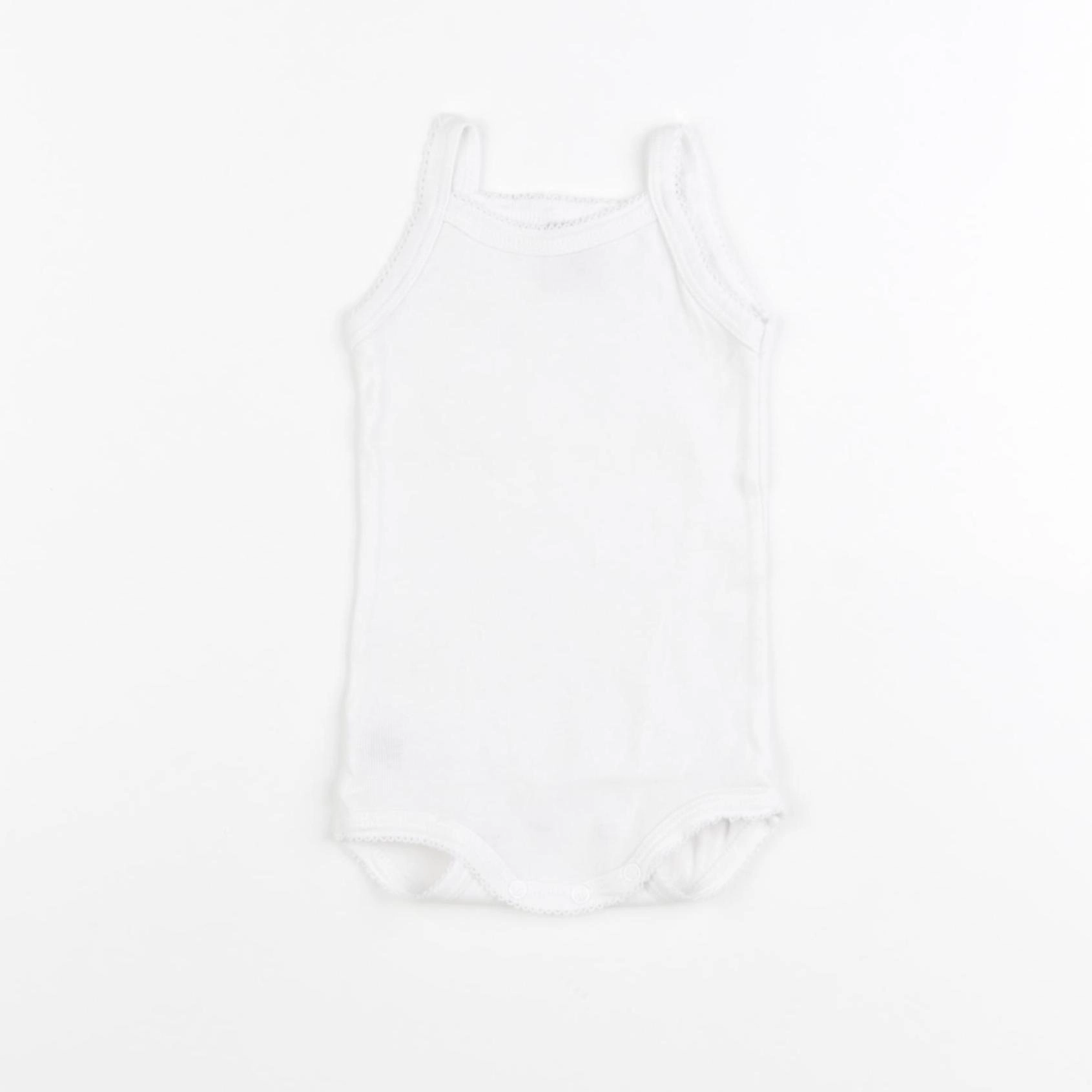 Petit Bateau - body blanc - 3 mois