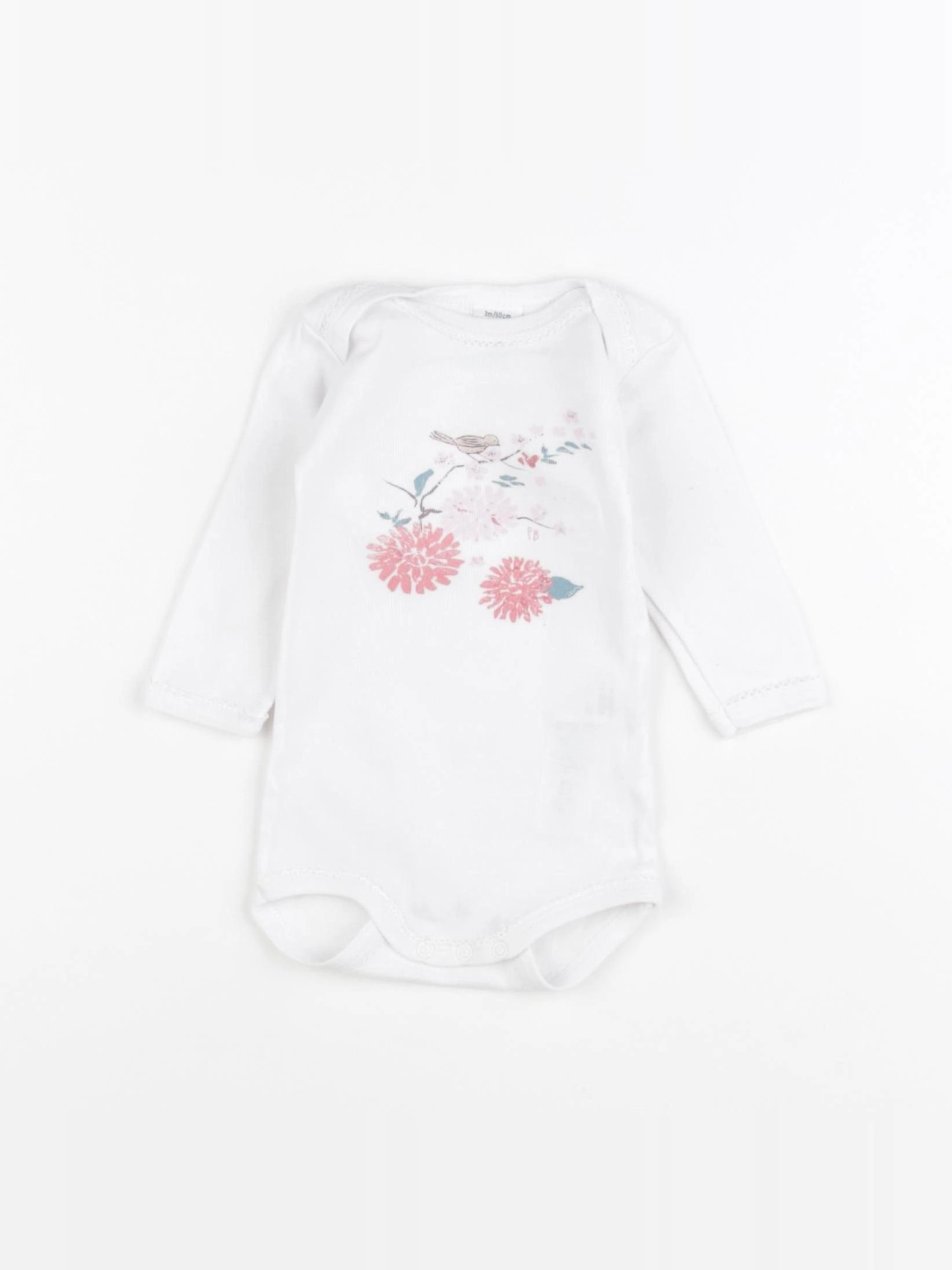 Petit Bateau - body blanc - 3 mois