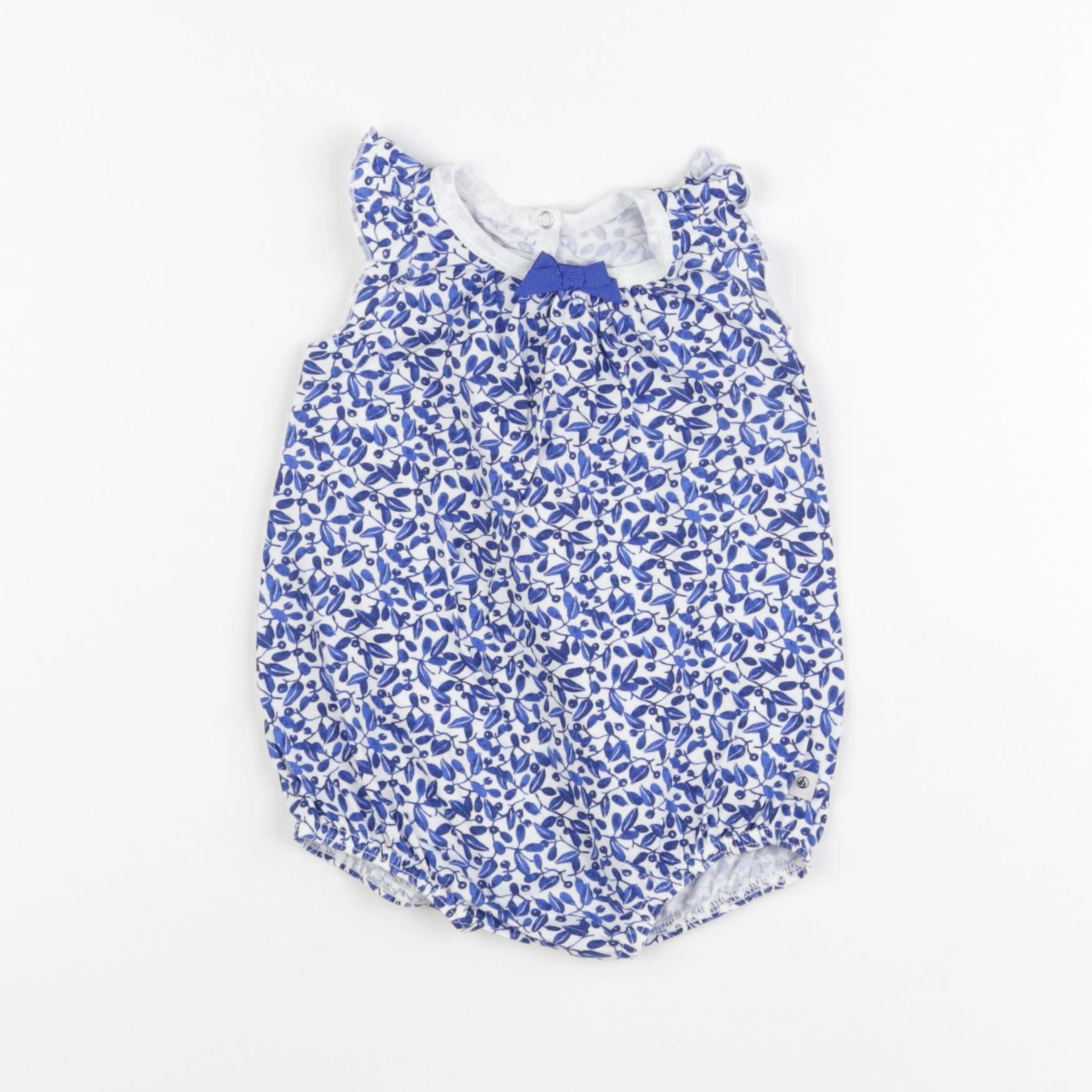 Petit Bateau - combinaison bleu - 3 mois