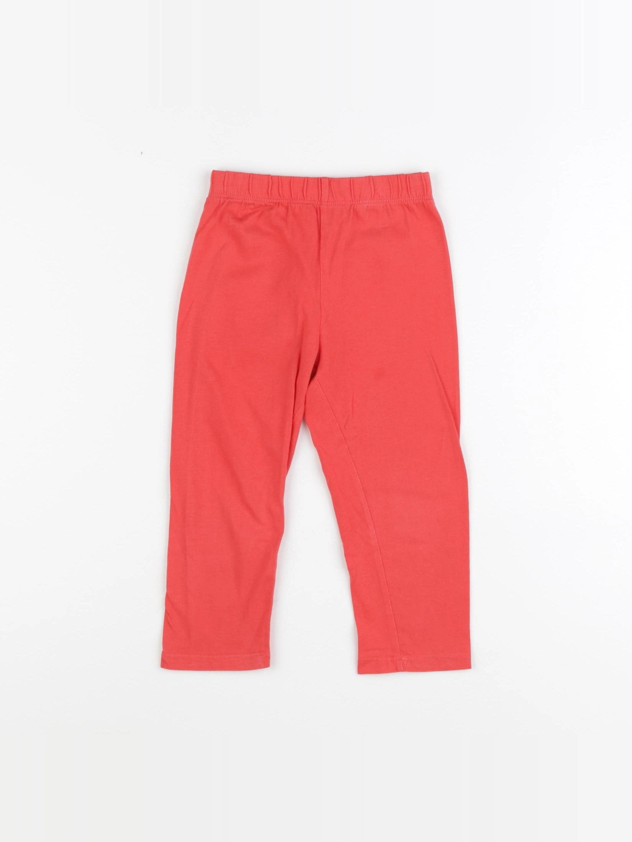 Vertbaudet - legging rouge - 2 ans