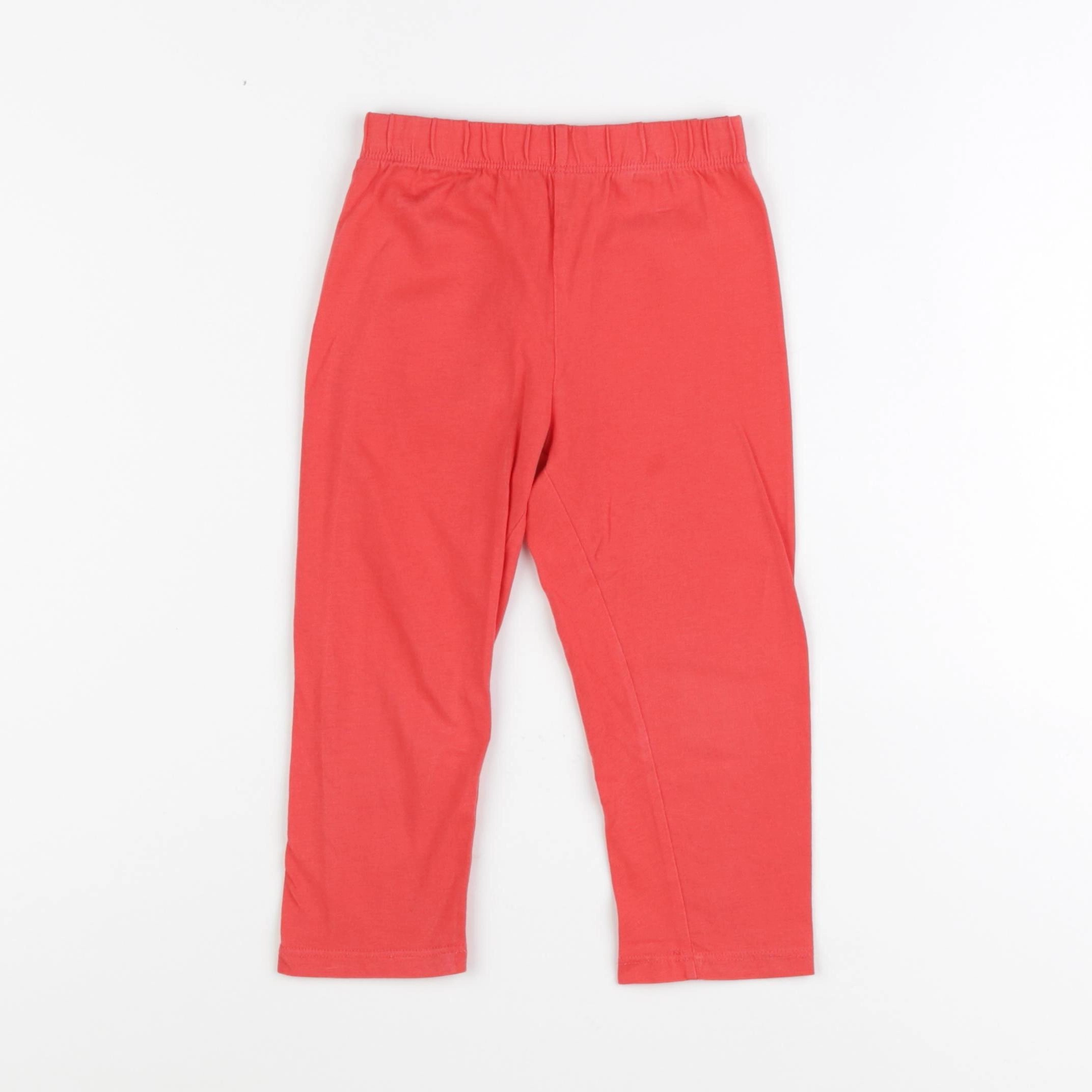 Vertbaudet - legging rouge - 2 ans