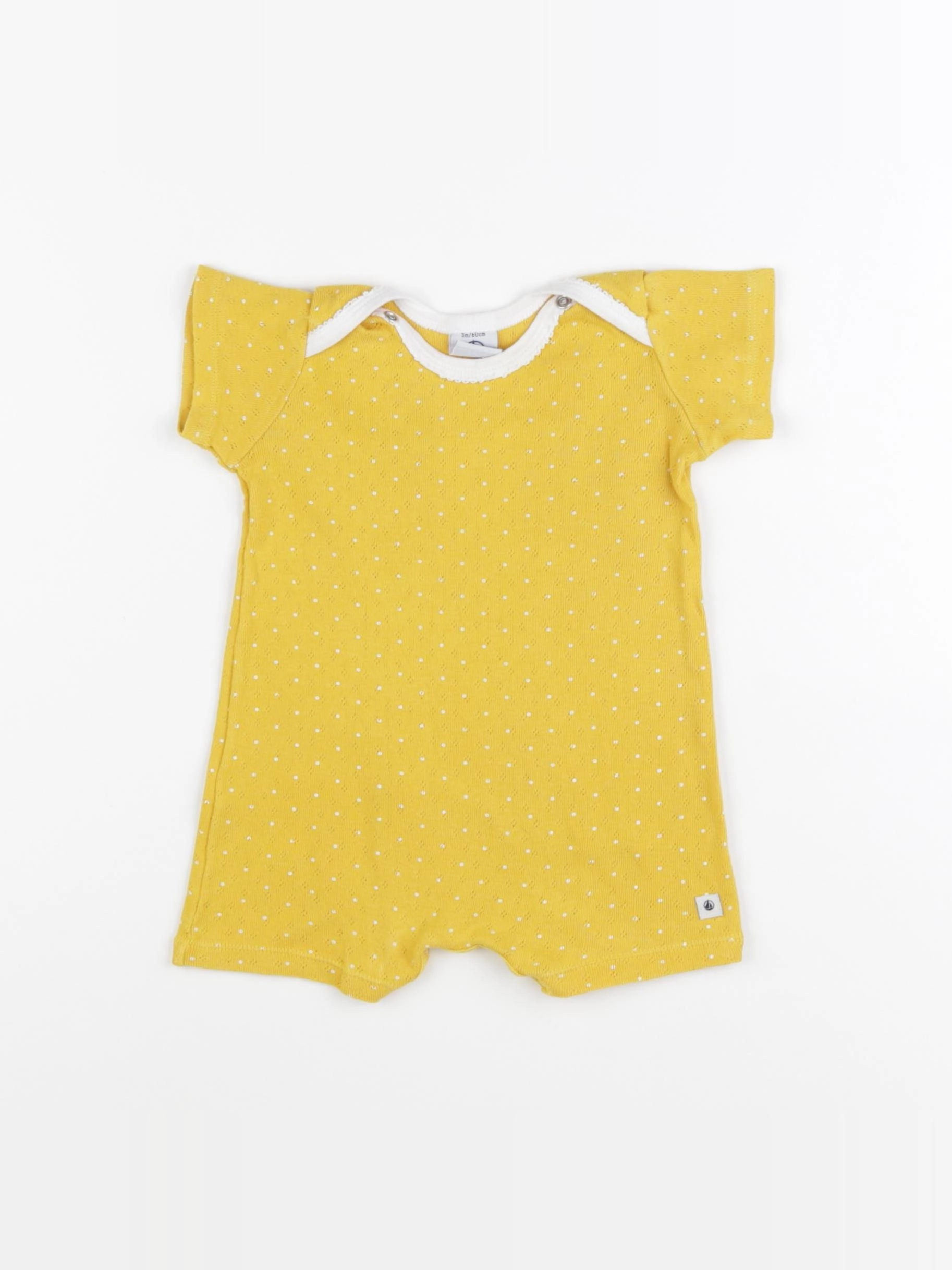 Petit Bateau - combinaison jaune - 3 mois