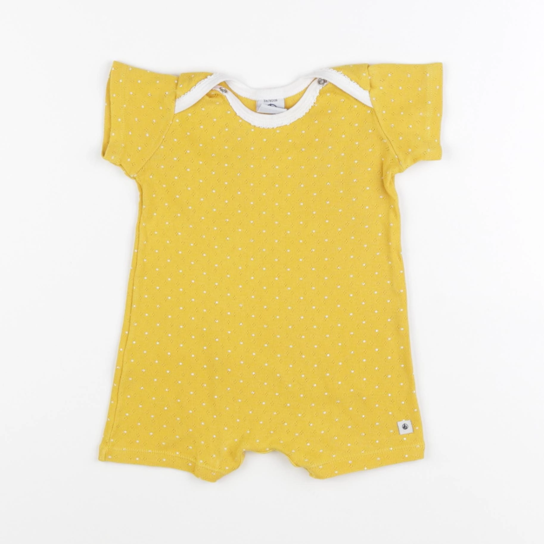 Petit Bateau - combinaison jaune - 3 mois