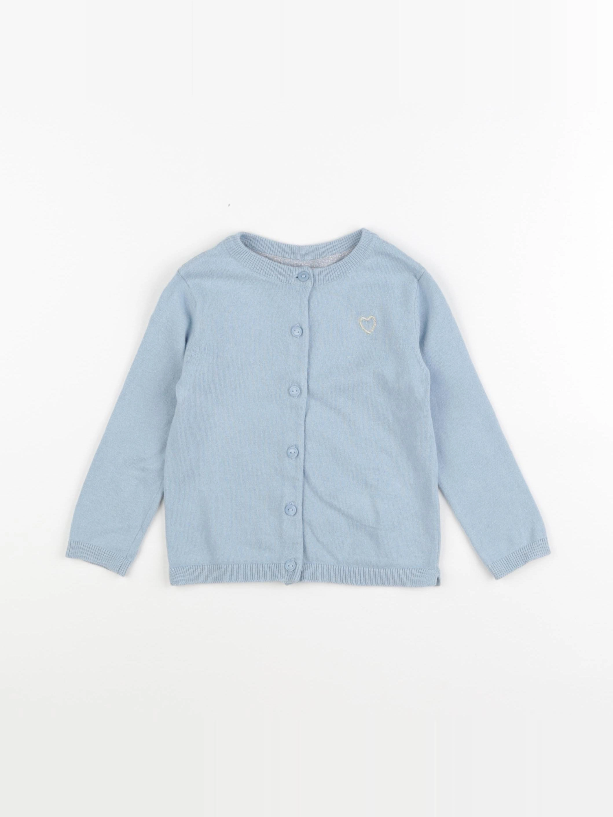 Vertbaudet - gilet bleu - 2 ans