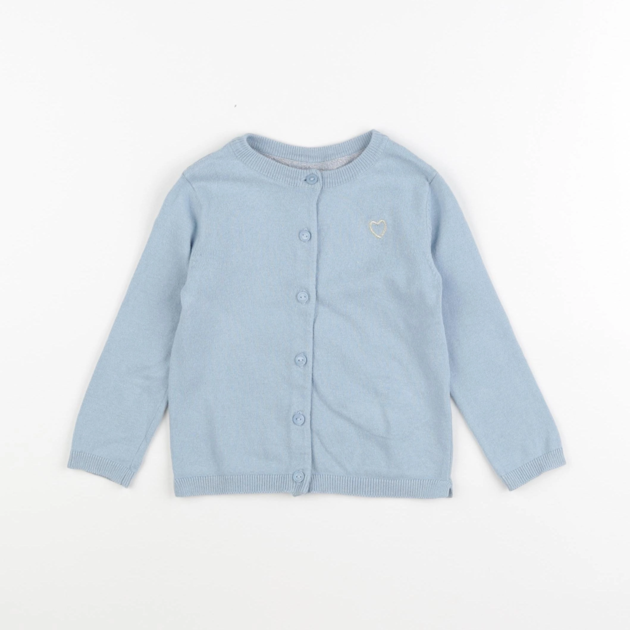 Vertbaudet - gilet bleu - 2 ans