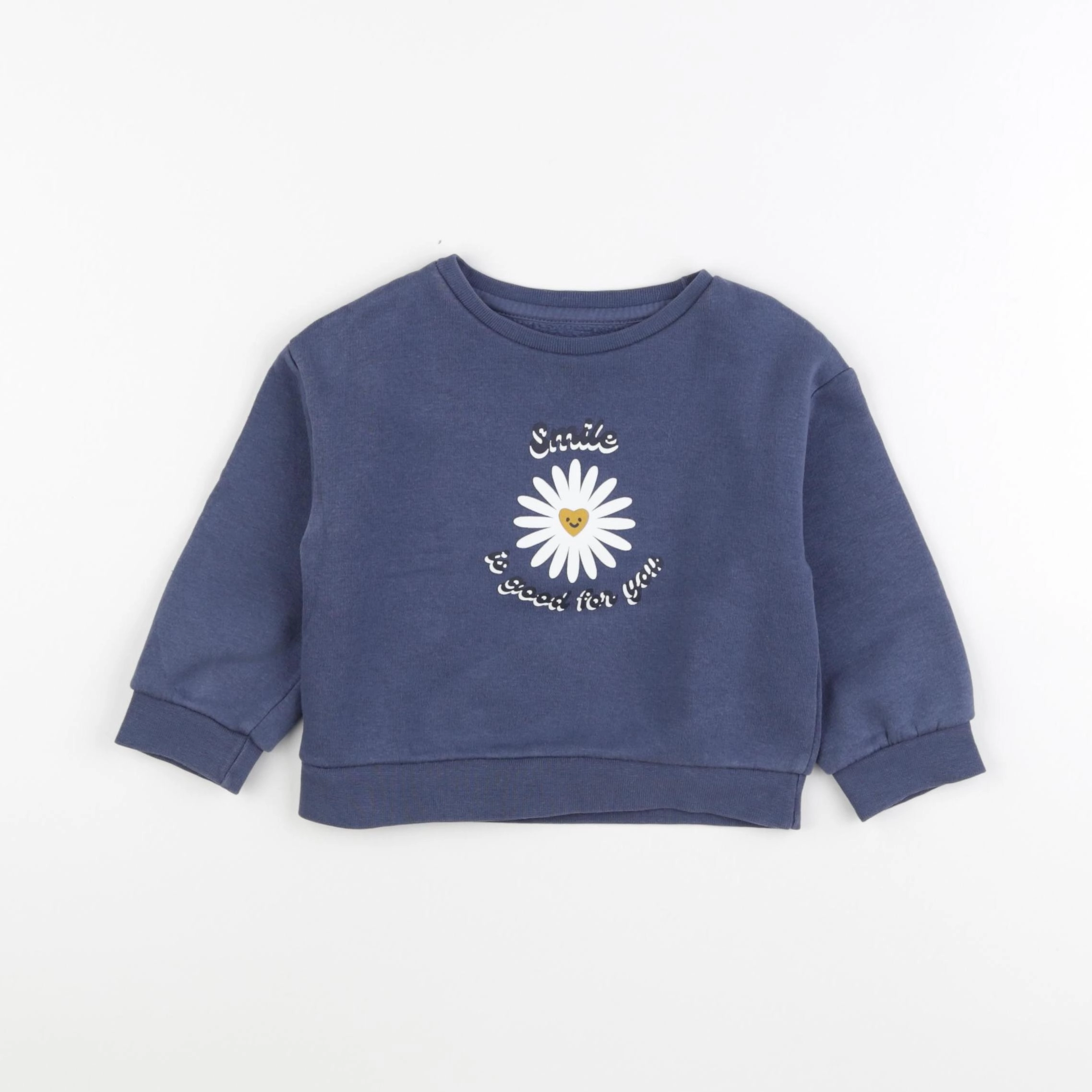 Vertbaudet - sweat bleu - 2 ans