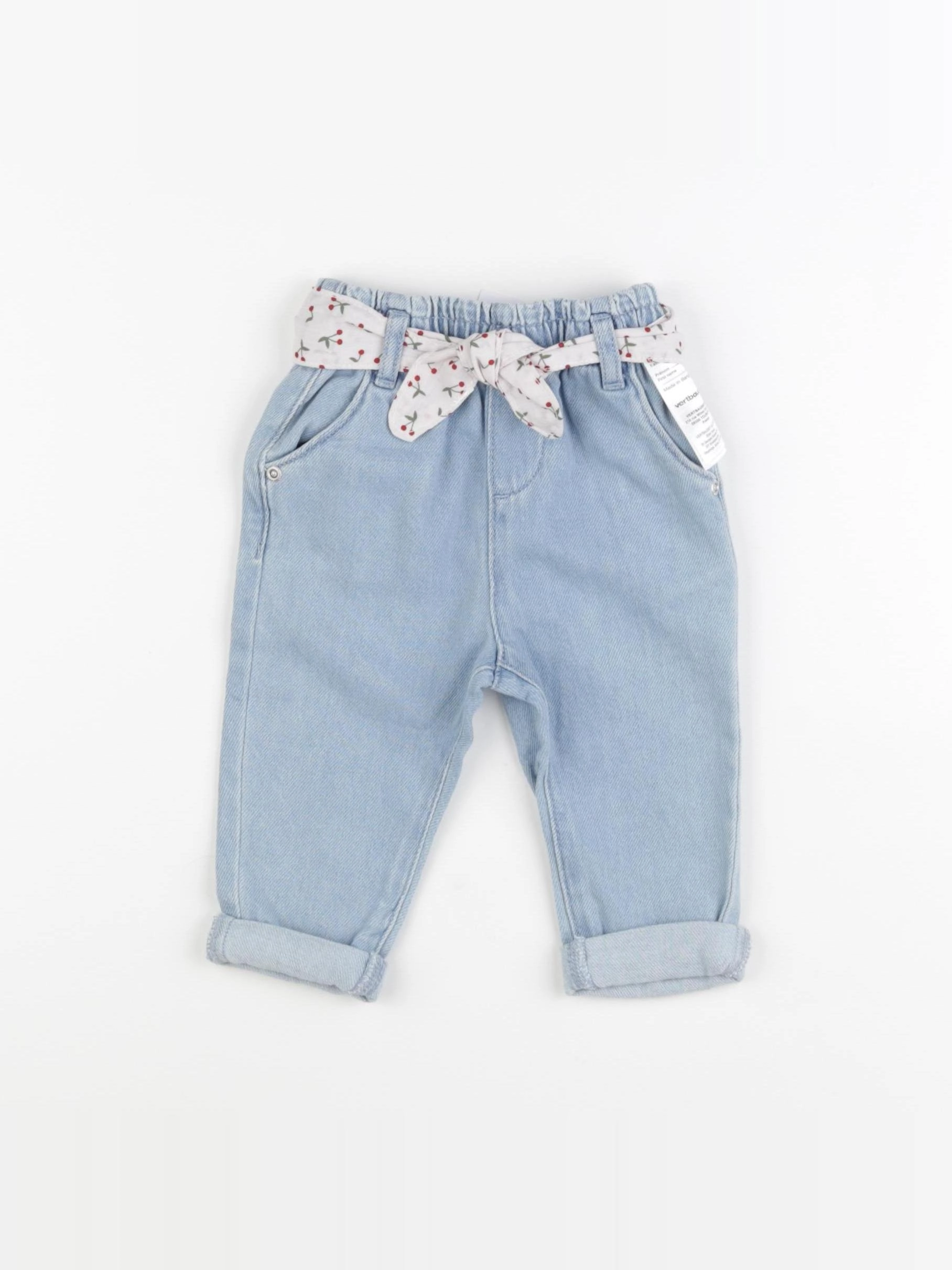 Vertbaudet - jean bleu - 9 mois